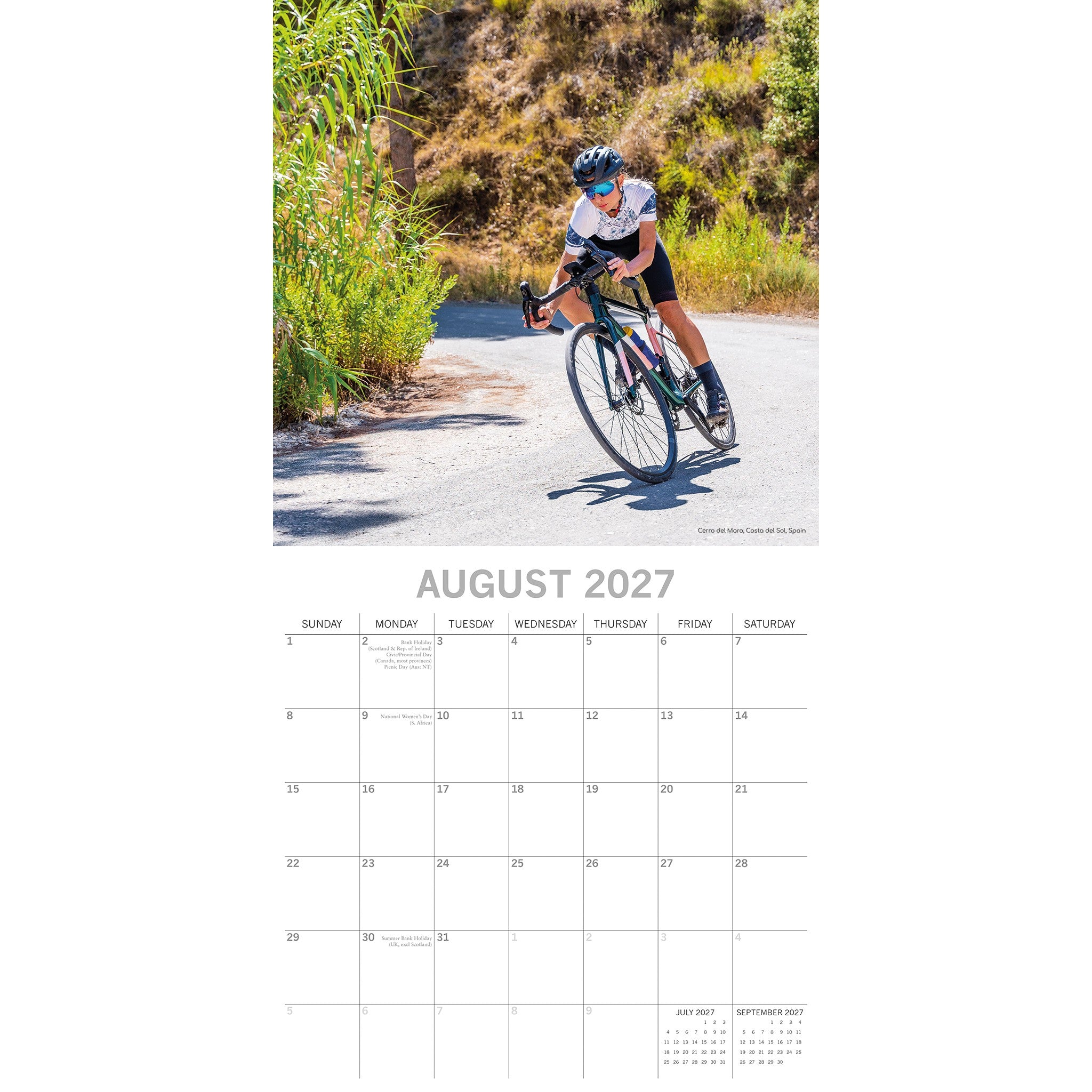 Cycling 2027 Wall Calendar