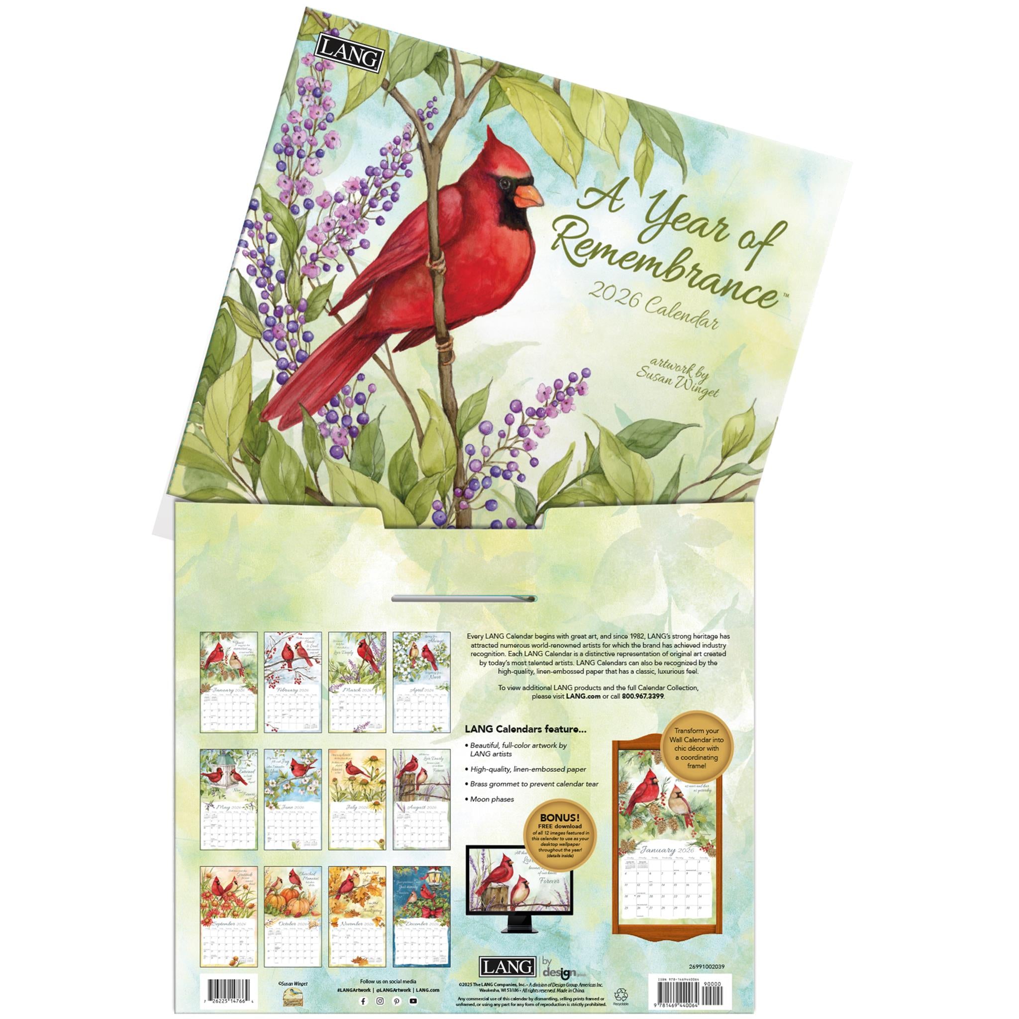 A Year Of Remembrance 2026 Deluxe Wall Calendar - Online Exclusive