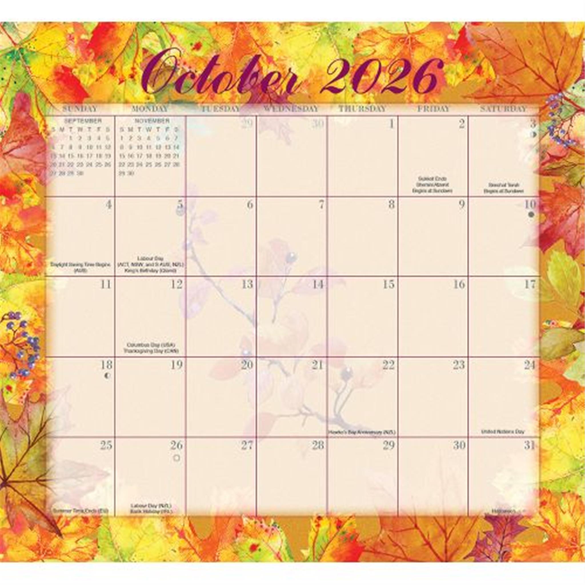 Floral Jumbo Magic Grip 2025-2026 Exclusive Wall Calendar