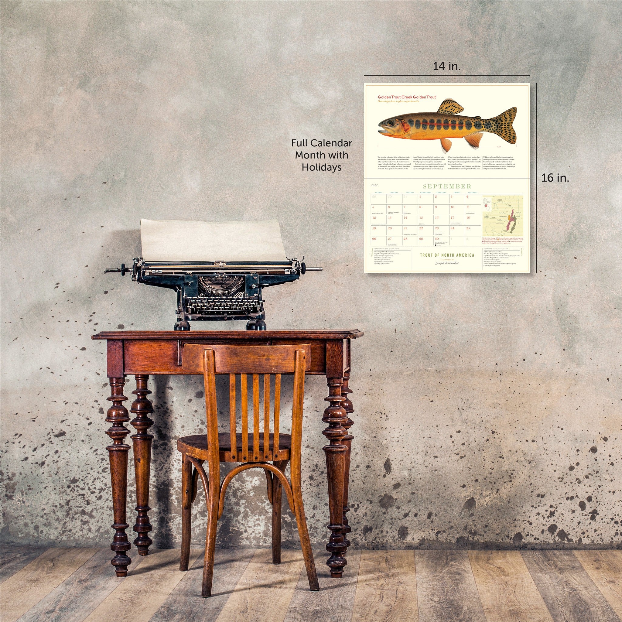 Trout of North America 2027 Wall Calendar