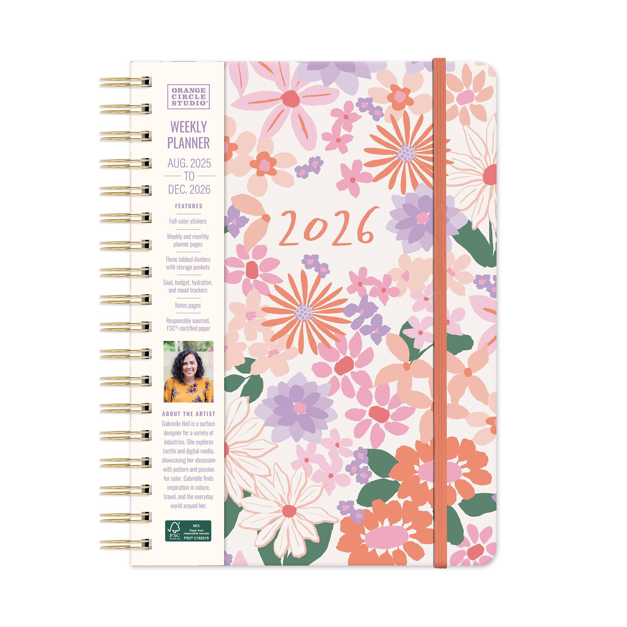 Secret Garden Tri-Tab 2025-2026 Engagement Calendar