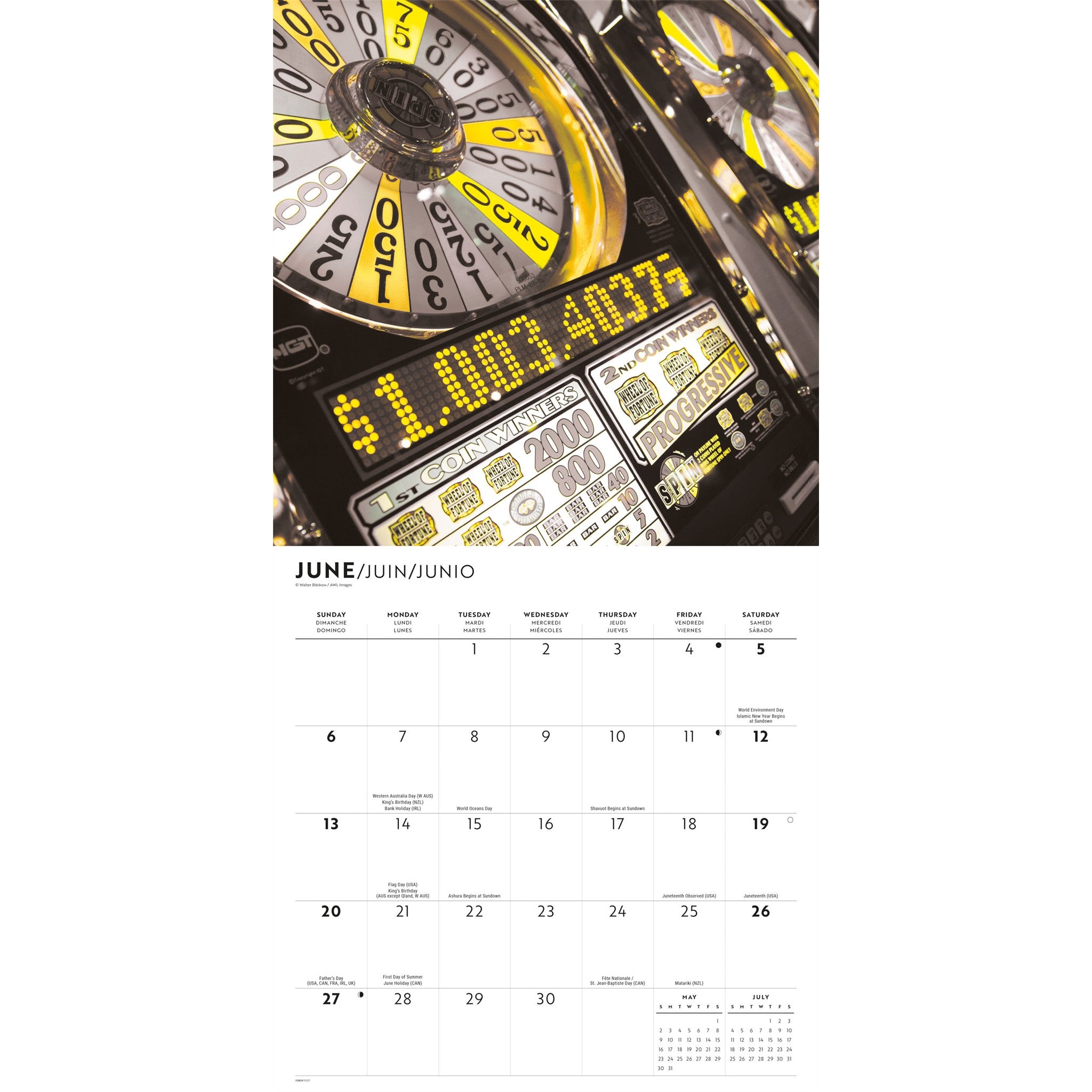 Vegas Lux 2027 Wall Calendar