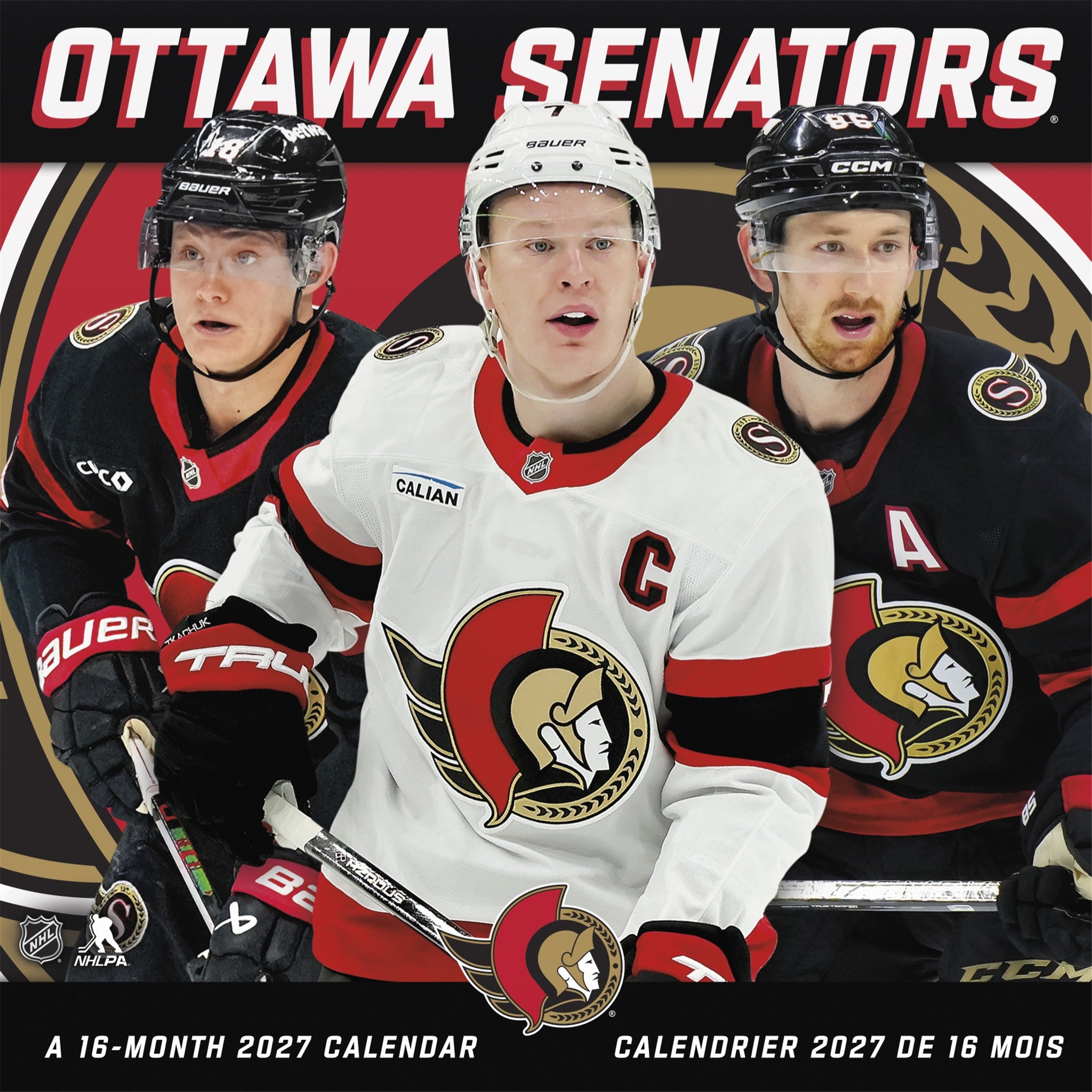 NHL Ottawa Senators 2027 Wall Calendar