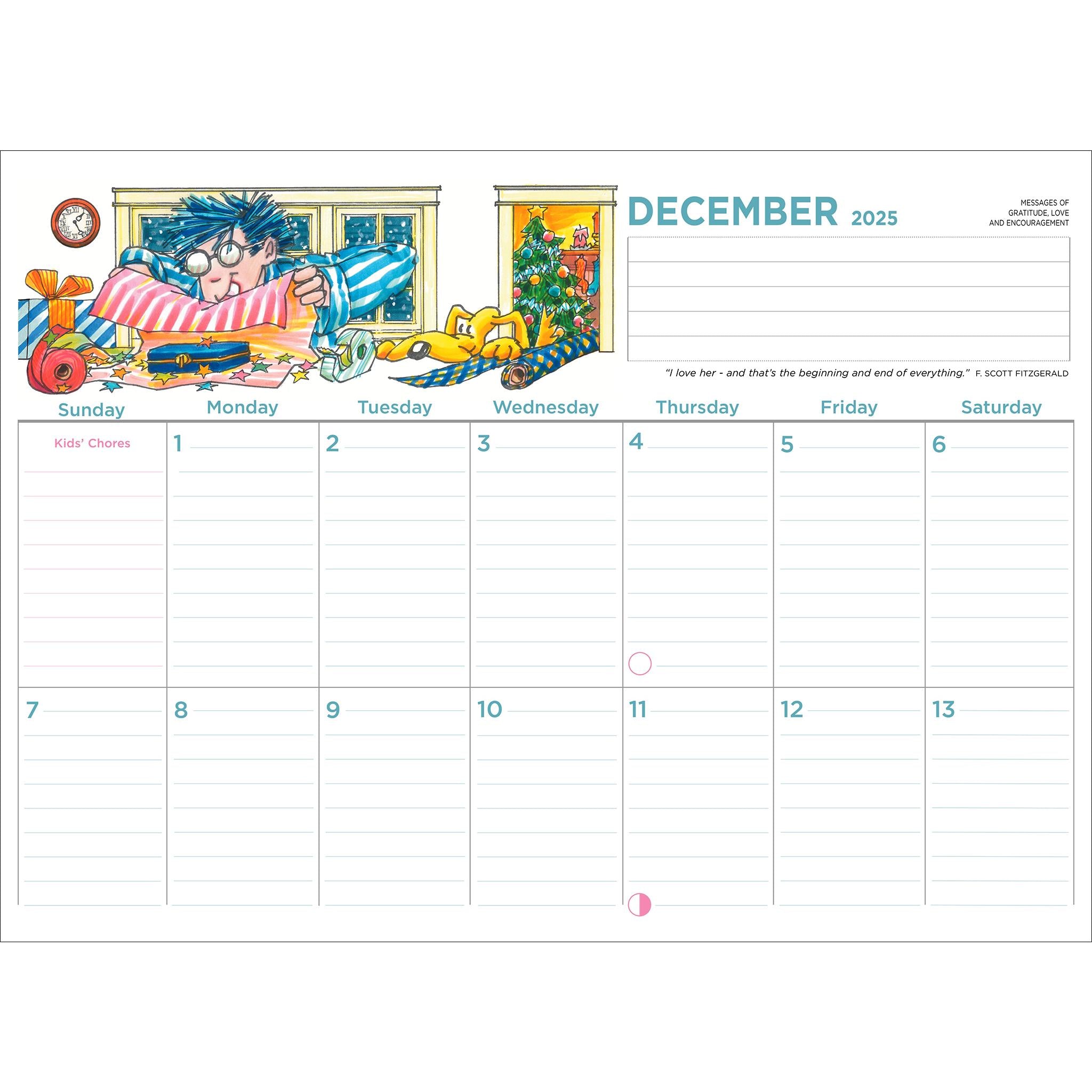 Family Organizer 2025-2026 Wall Calendar