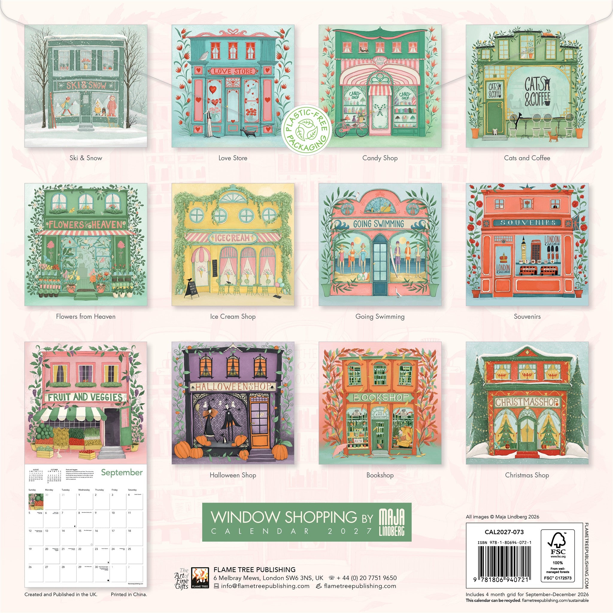 Window Shopping 2027 Wall Calendar - Online Only