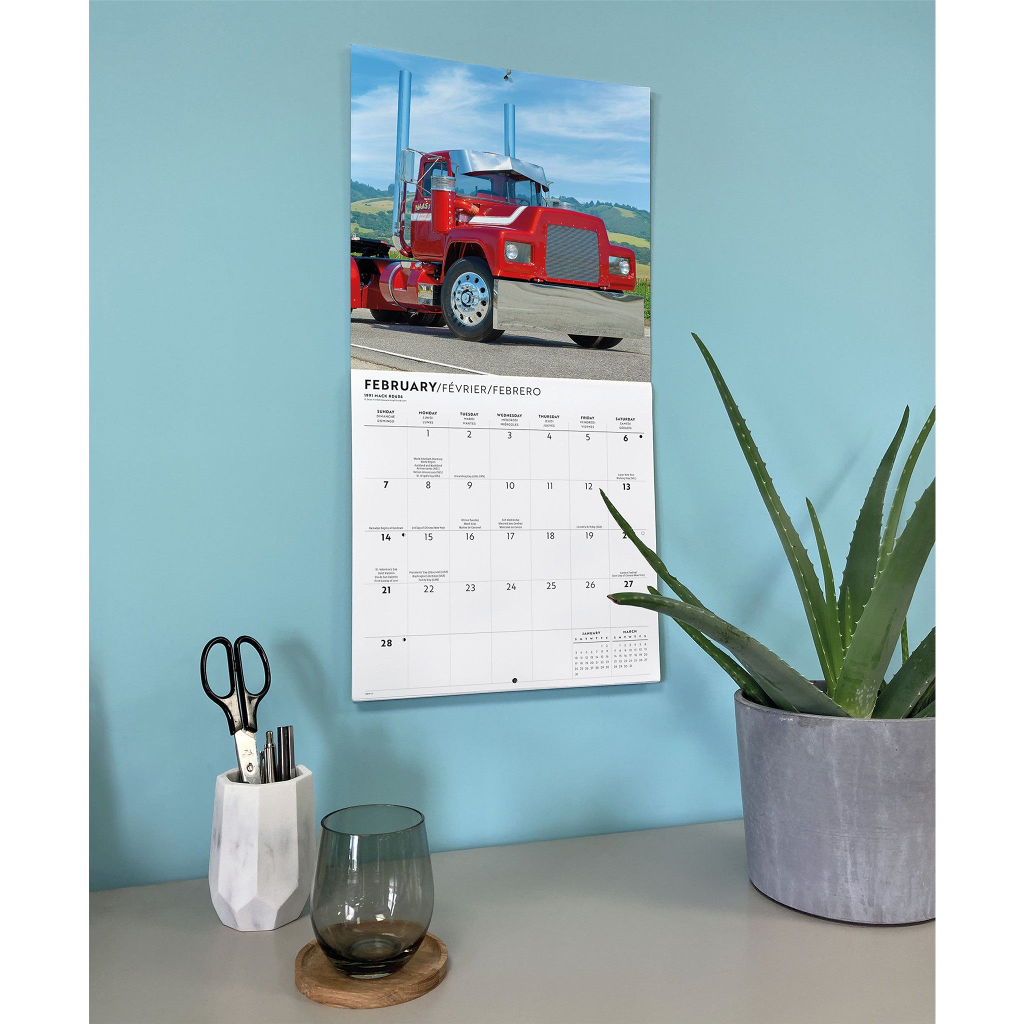 Trucks 2027 Wall Calendar