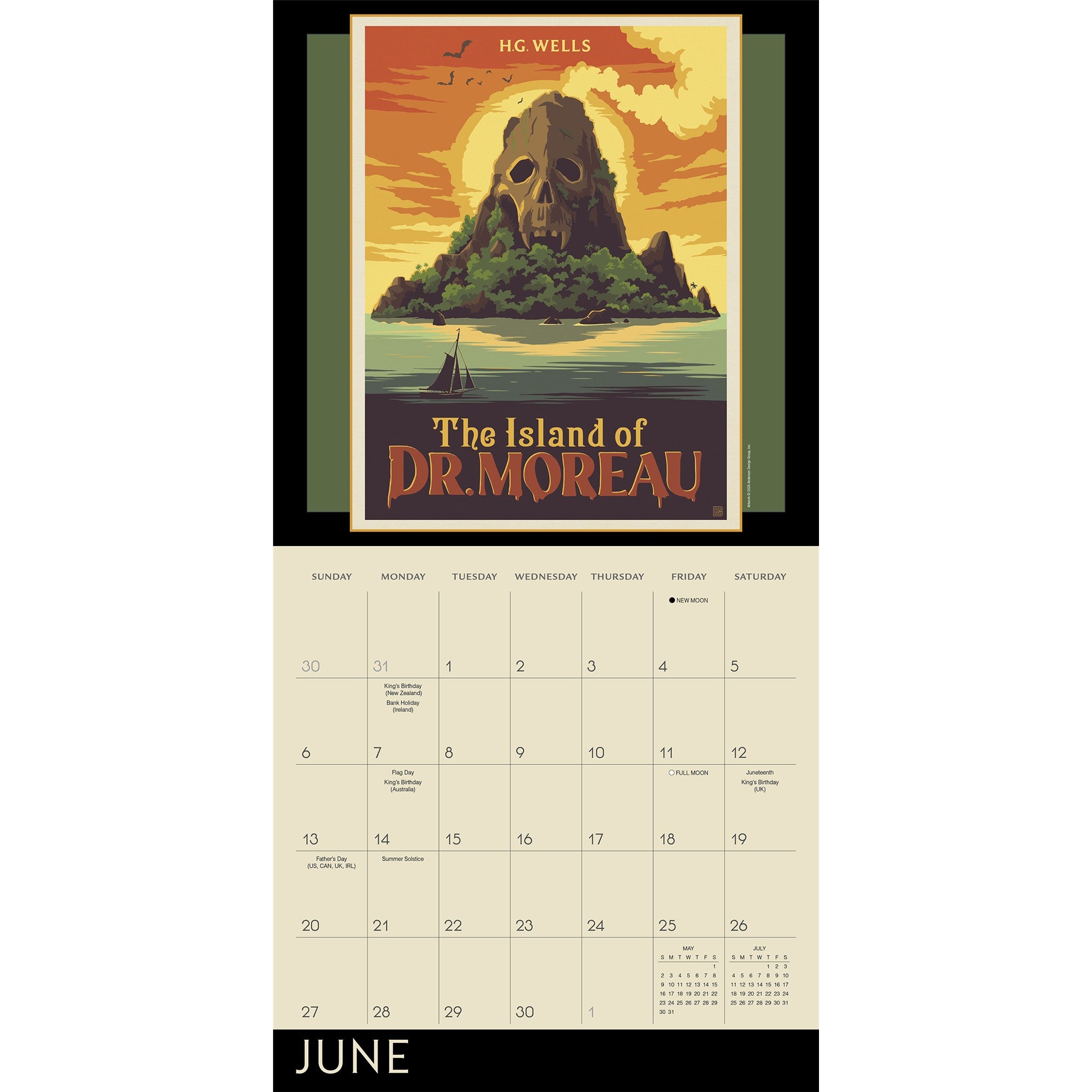 Classic Illustrated Tales: Mysteries & Monsters 2027 Wall Calendar - Online Only