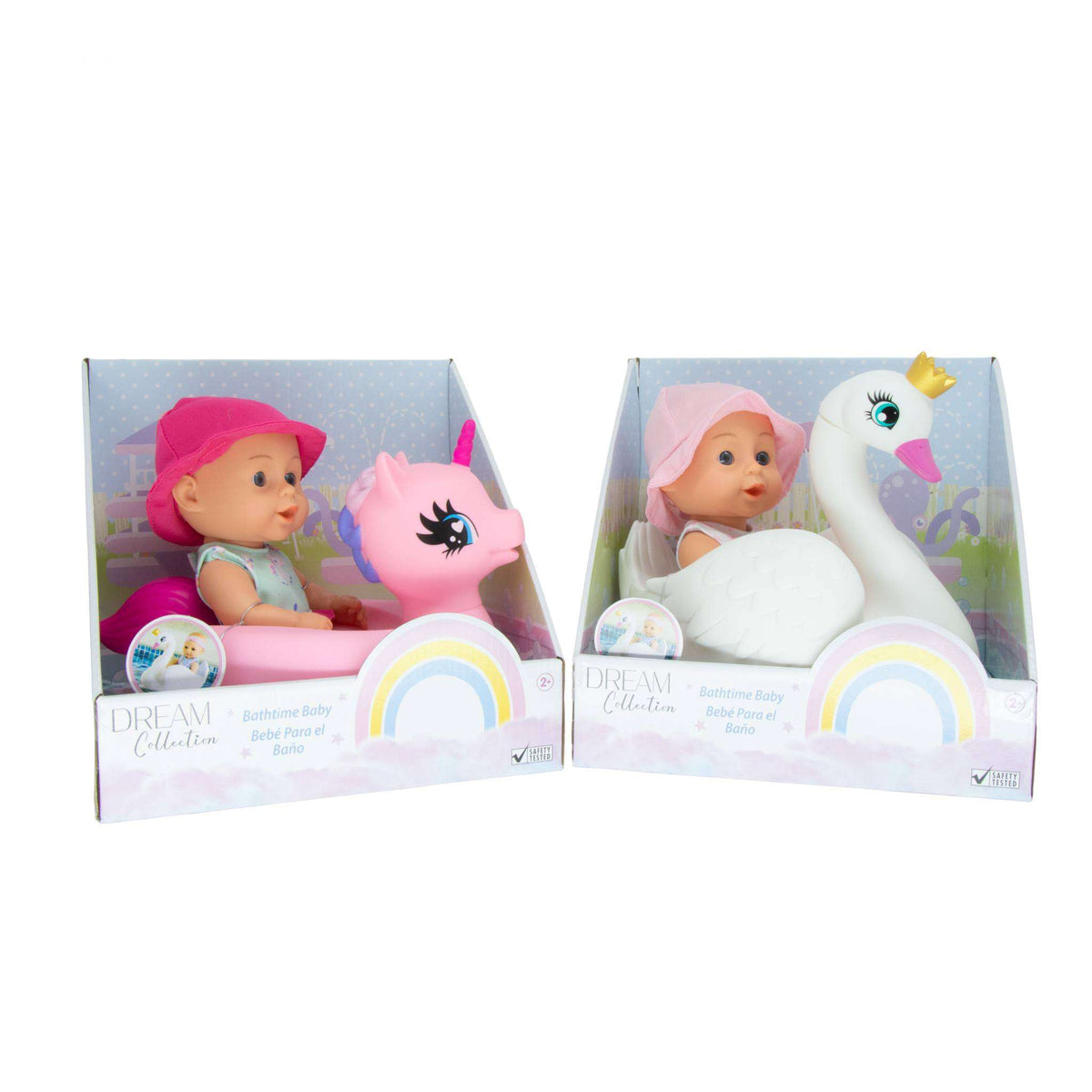 Bath Time 10in Baby Doll with Assorted Floaties