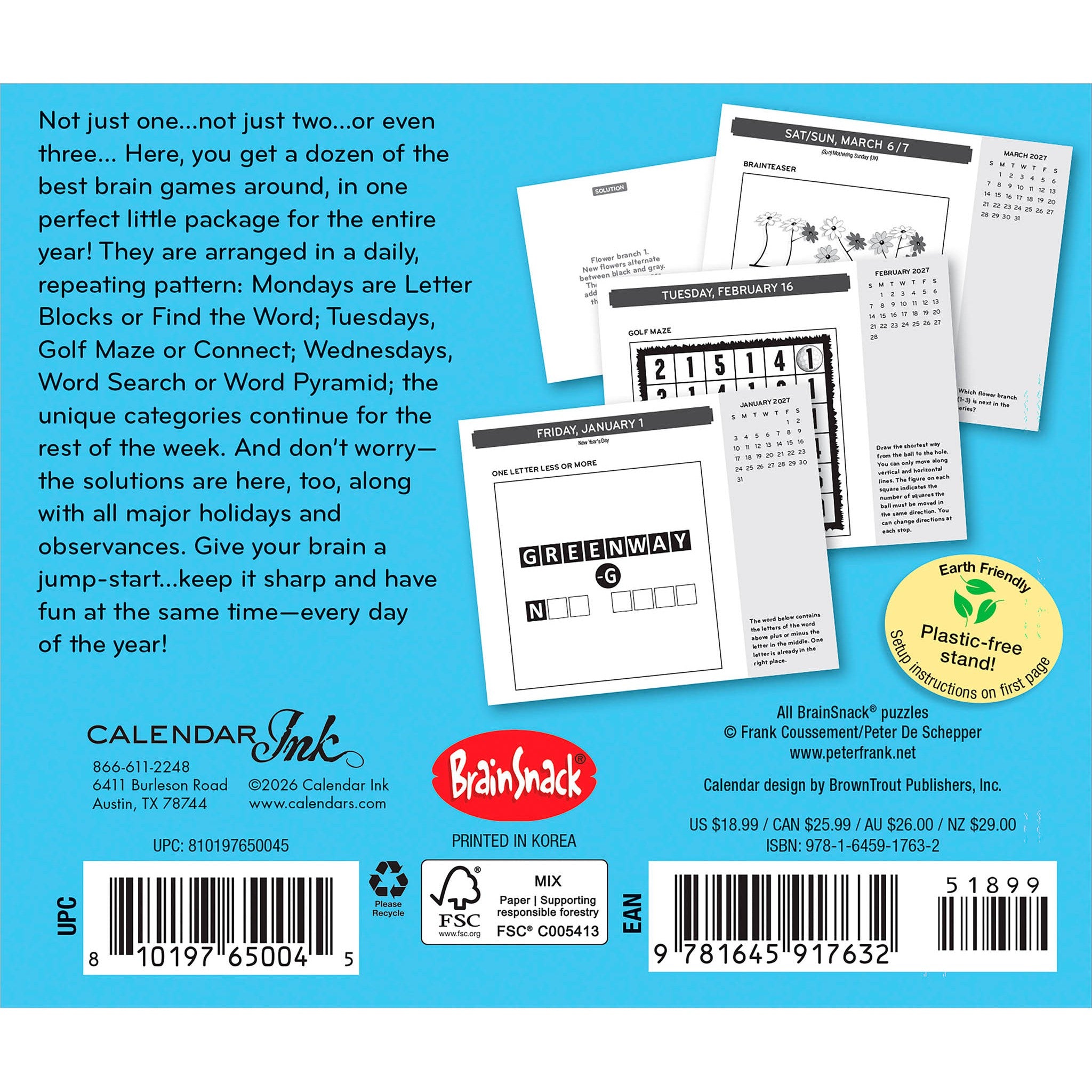 Brain Games 2027 Box Calendar