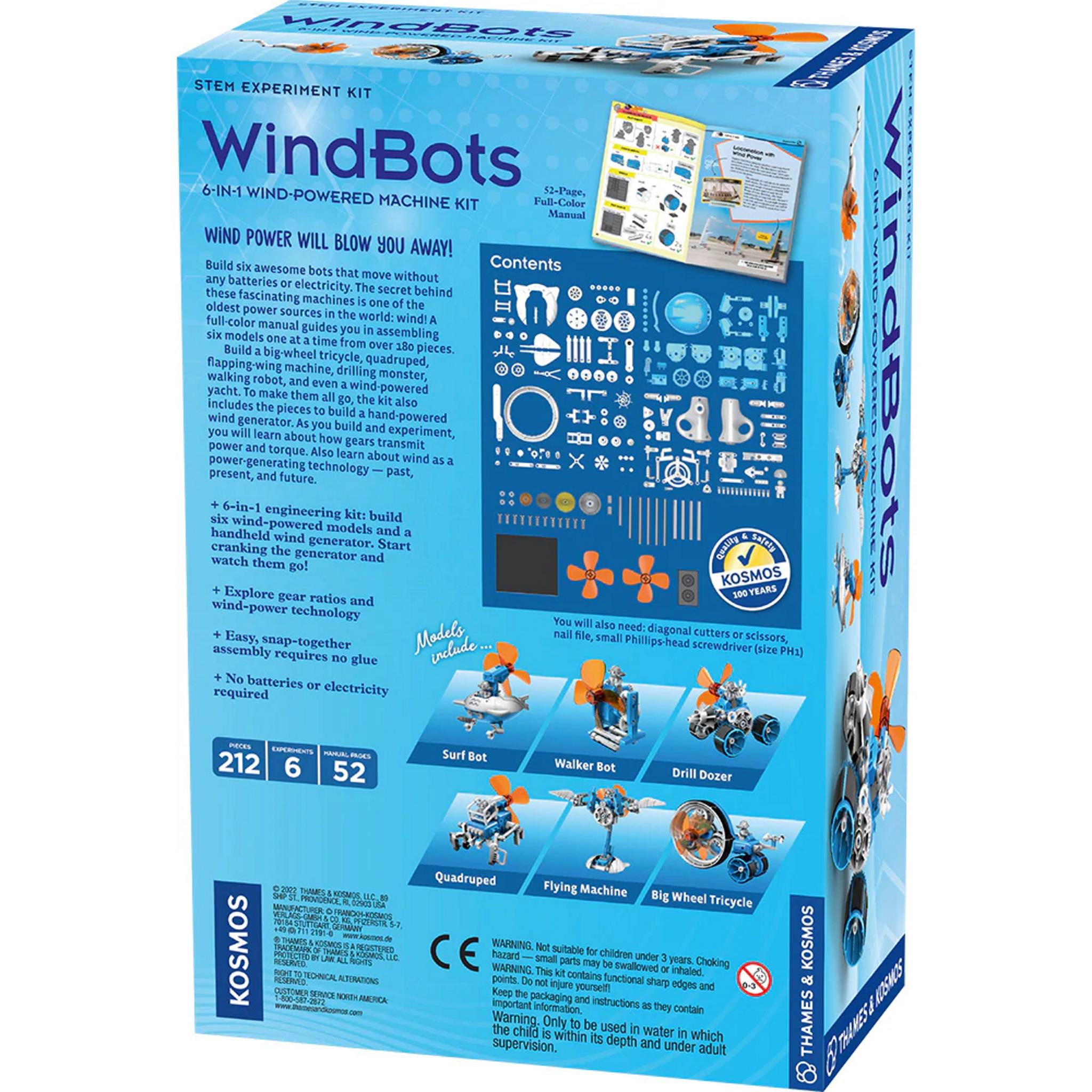 814743016934 WindBots 6 in 1 Wind Powered Machine Kit NA