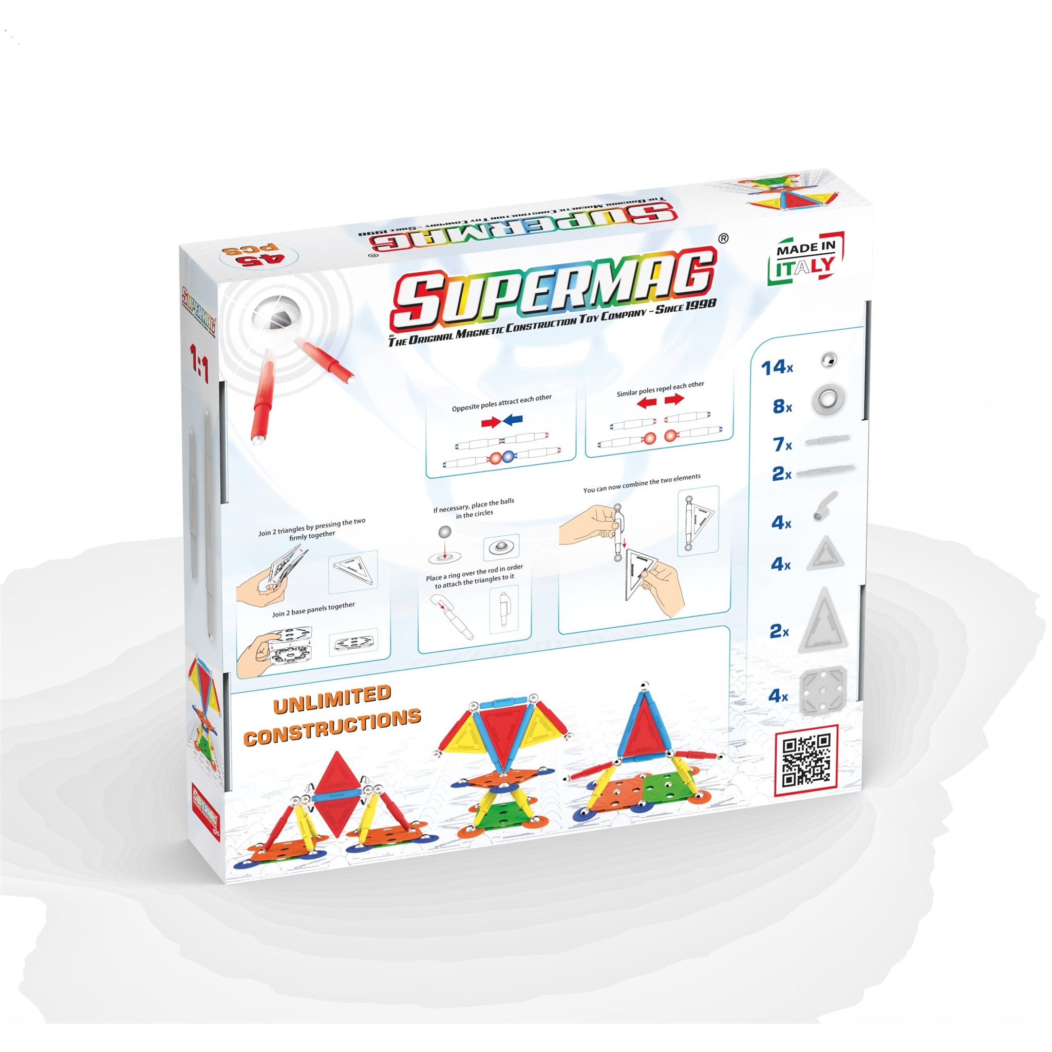 Supermag Multicolor 45 Piece