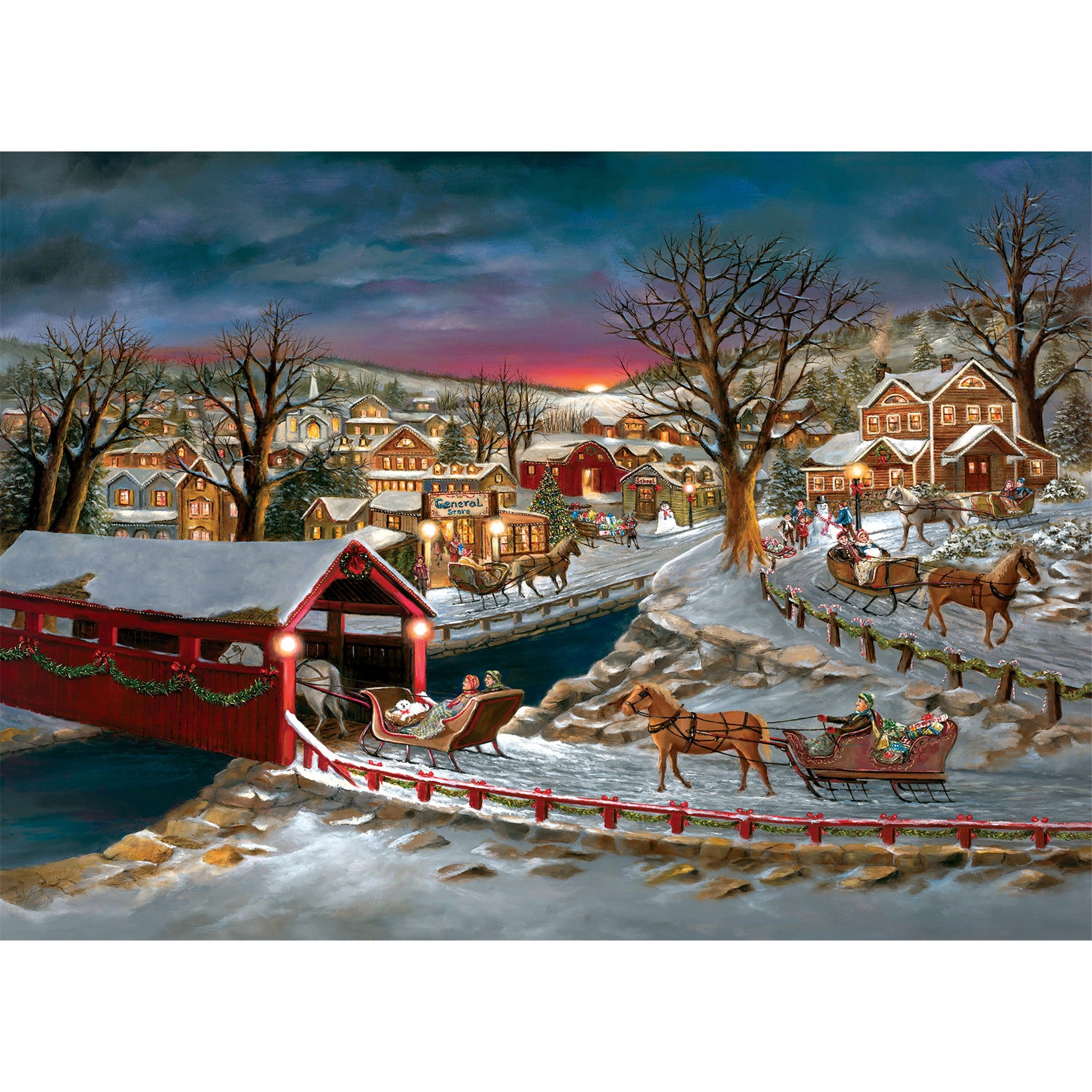 Holly Jolly Christmas Exclusive 1000 Piece Puzzle