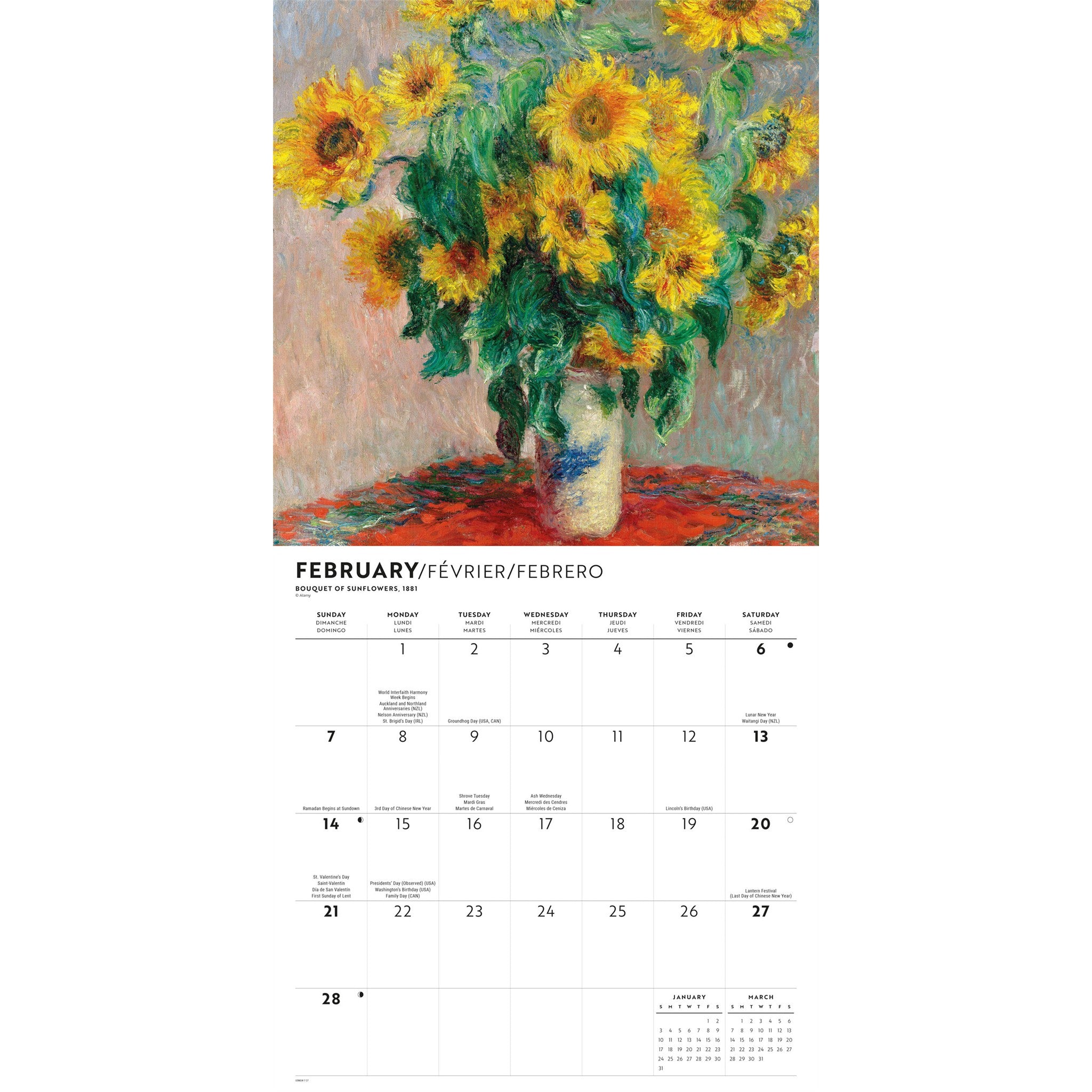 Monet 2027 Wall Calendar