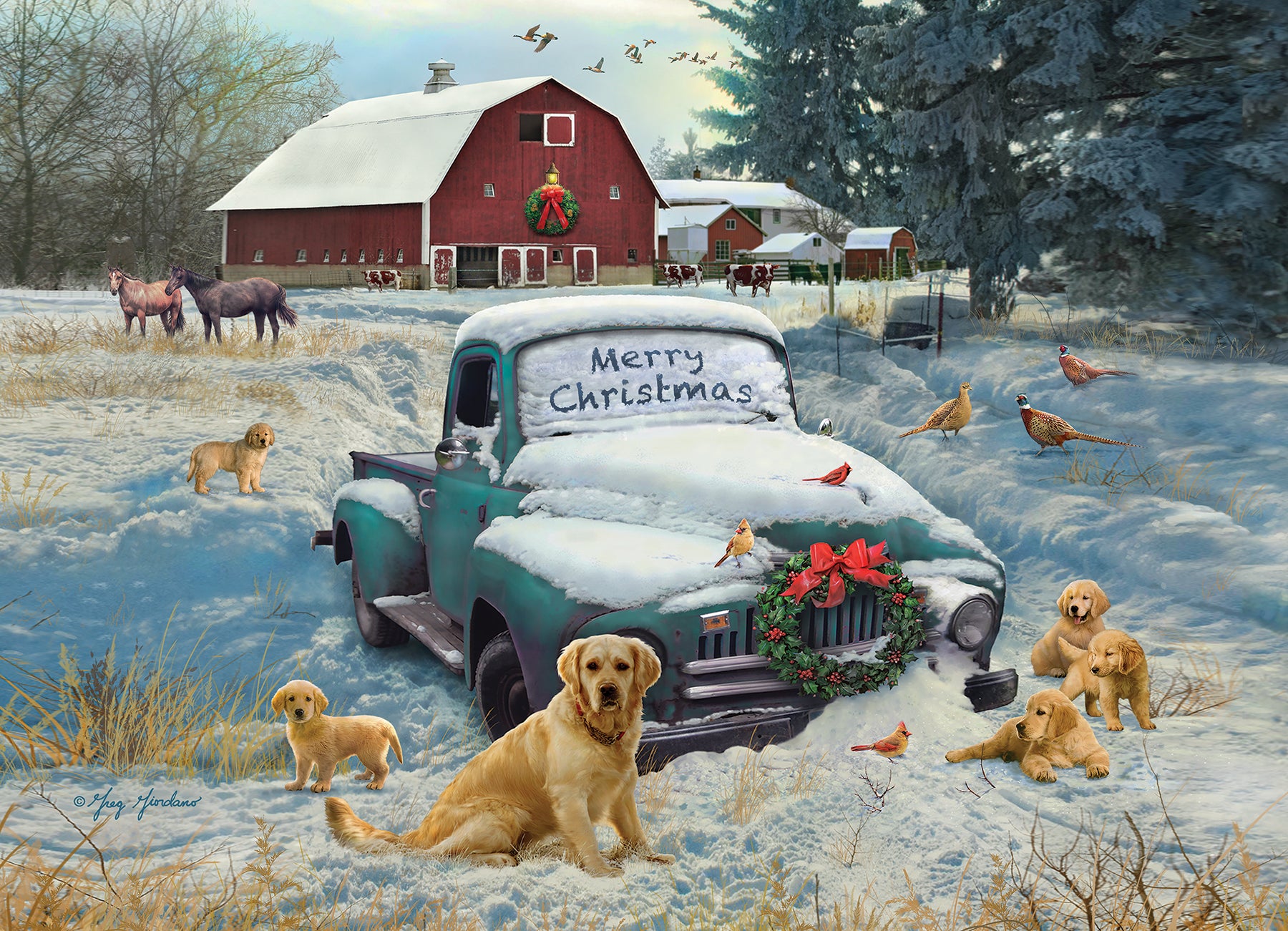 Merry Christmas Exclusive 1000 Piece Puzzle