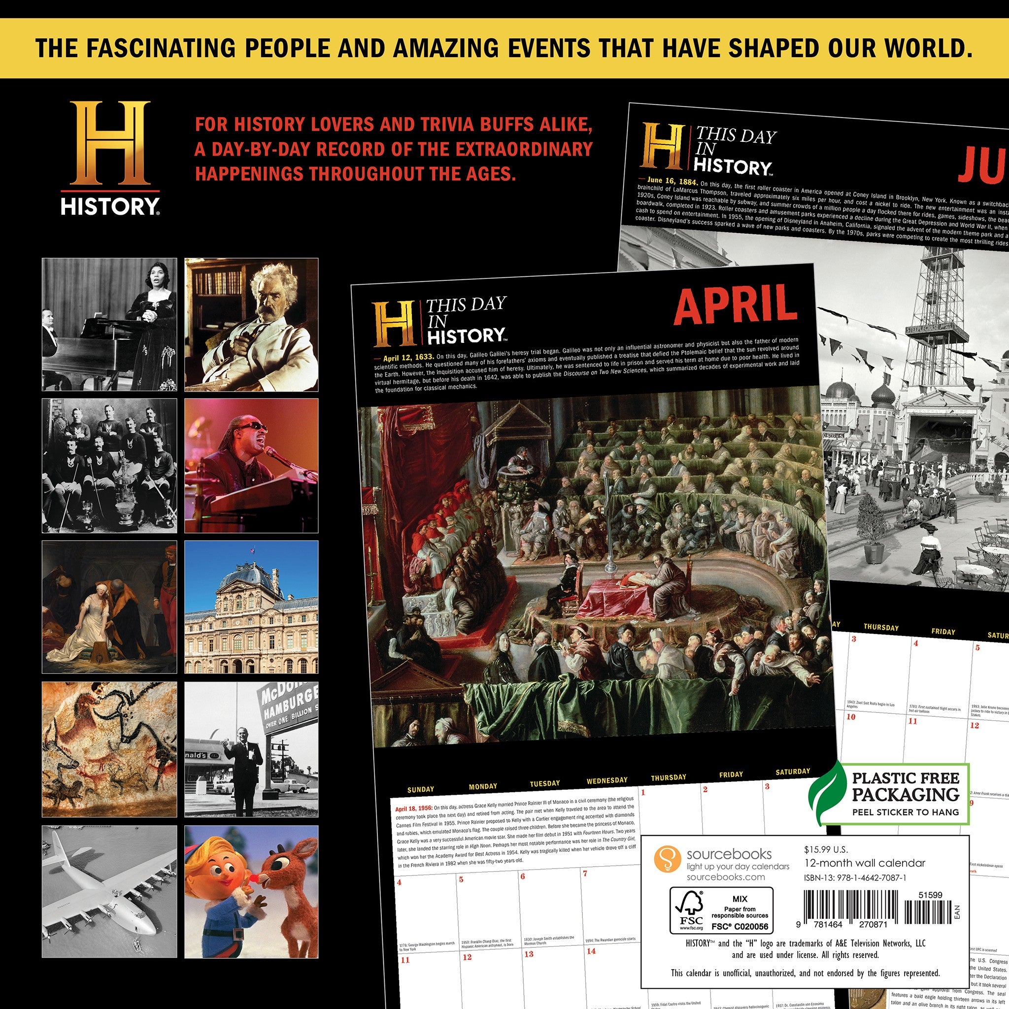 History Channel This Day in History 2027 Wall Calendar