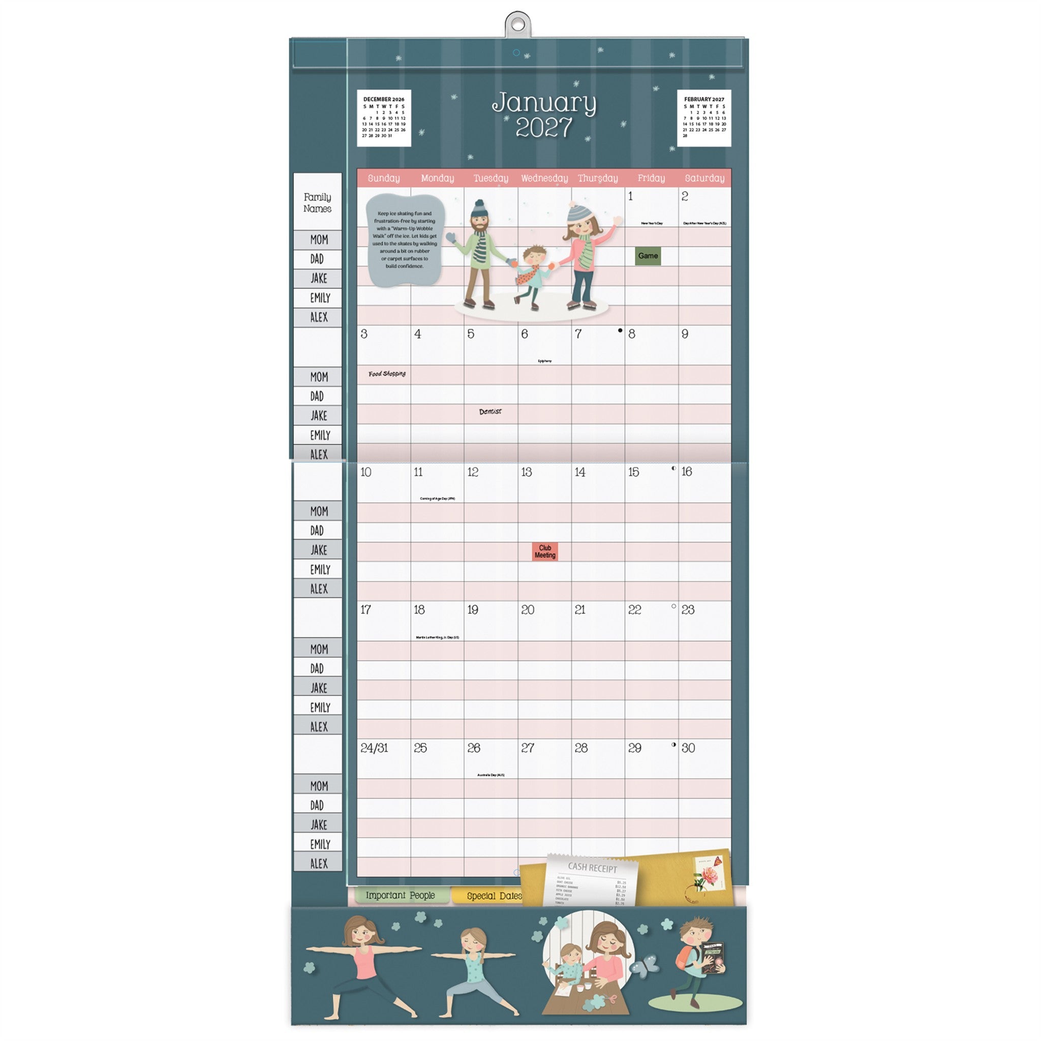 Moms Plan-It 2027 Wall Calendar - Online Only