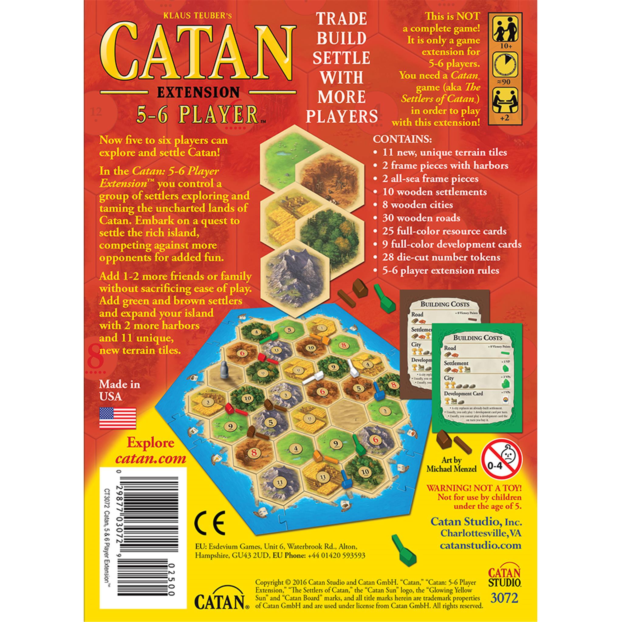 Catan 5-6 Player Extension Strategy Game - Calendar Club Canada