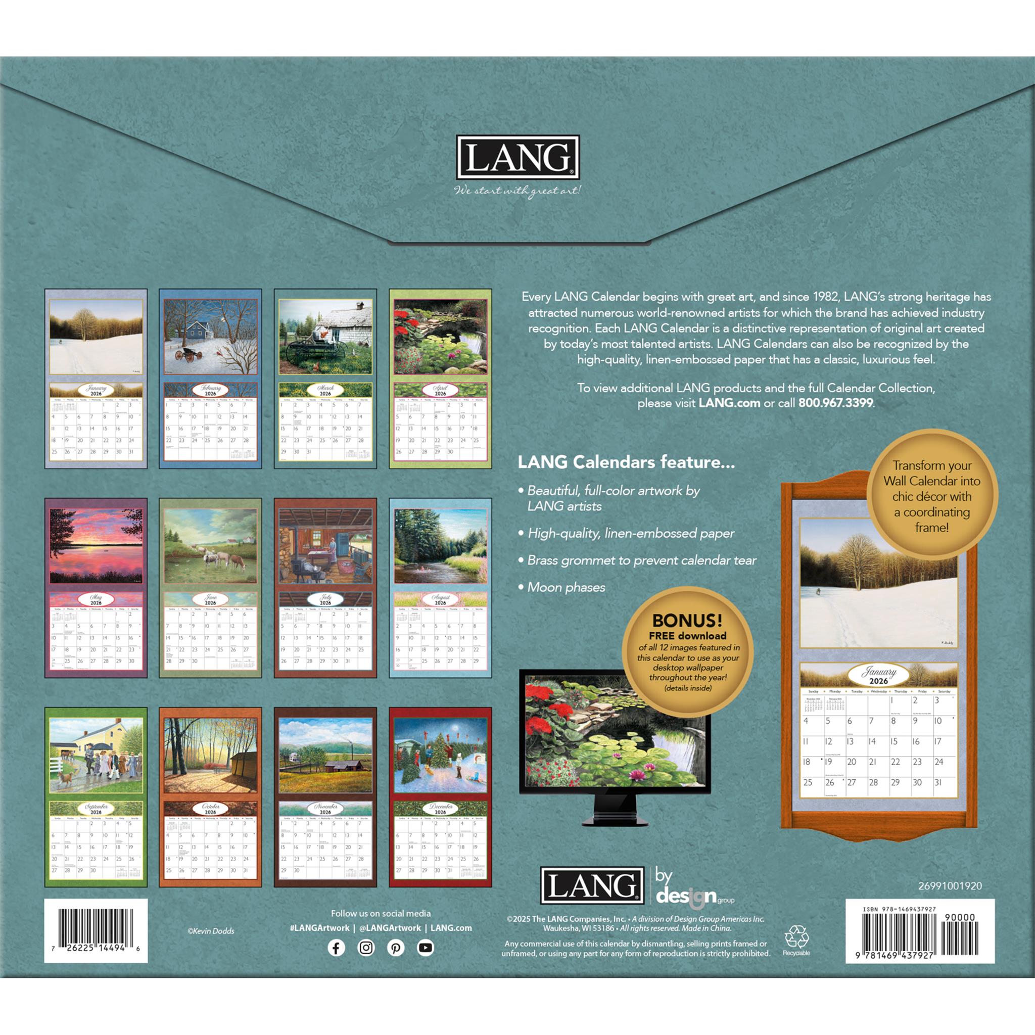 Journey Home 2026 Deluxe Wall Calendar - Online Only