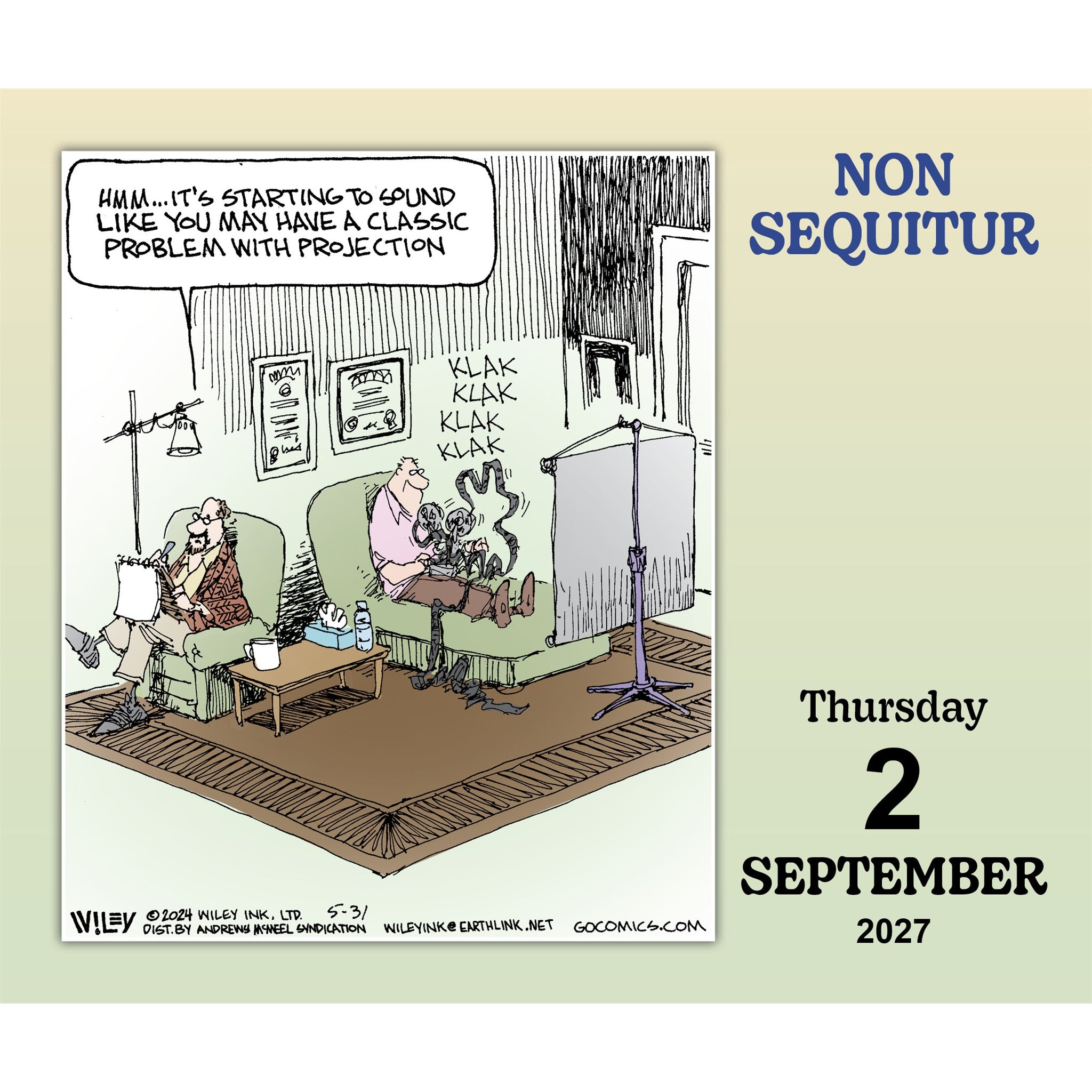 Non Sequitur 2027 Box Calendar