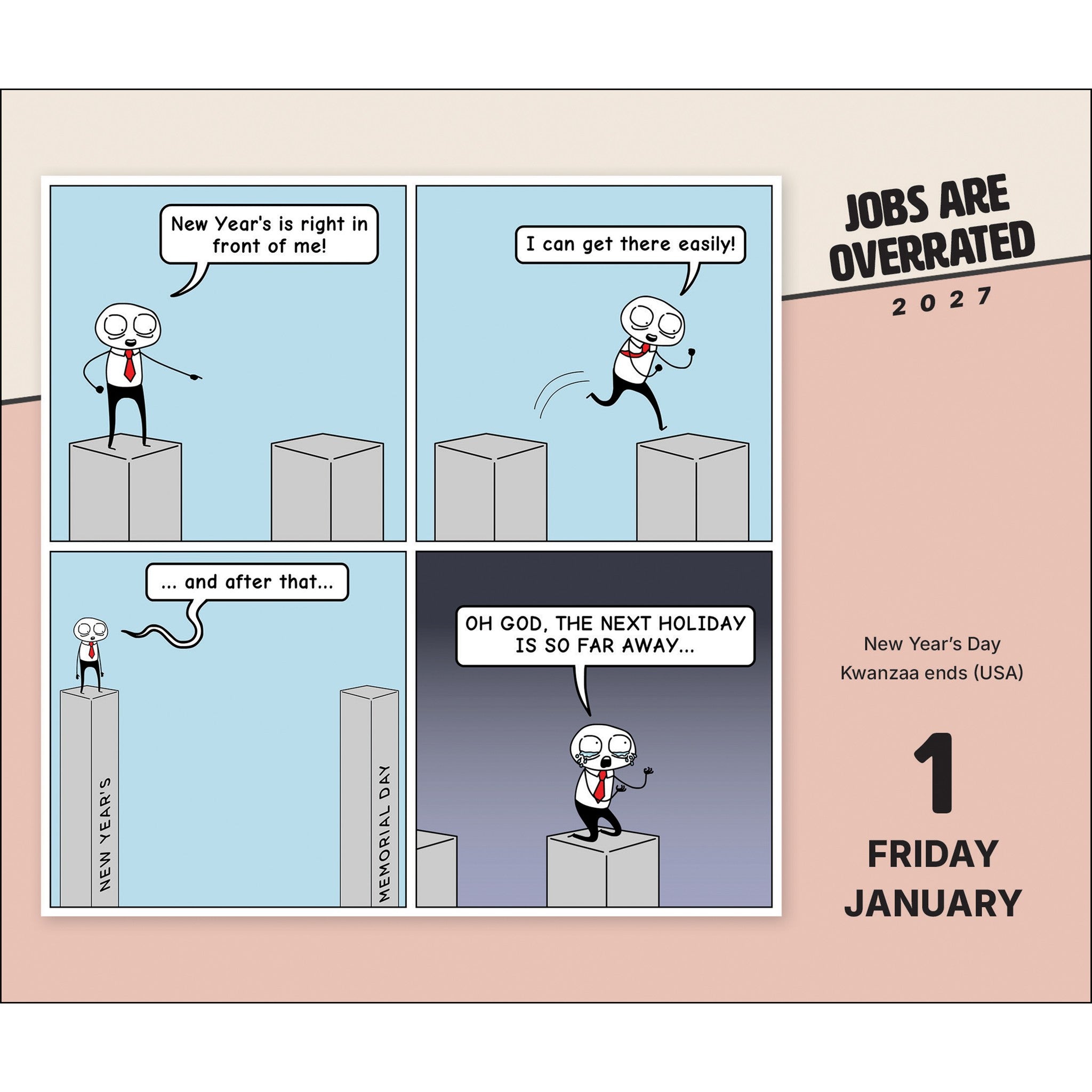 Jobs Are Overrated 2027 Box Calendar