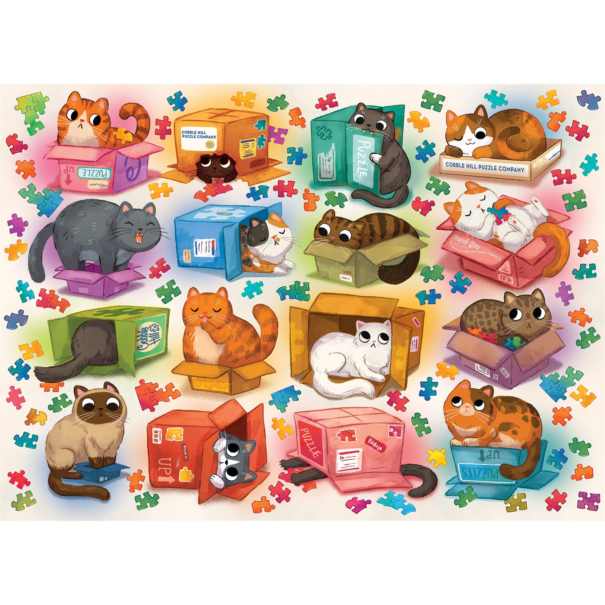 Cats vs. Puzzles 1000 Piece Puzzle