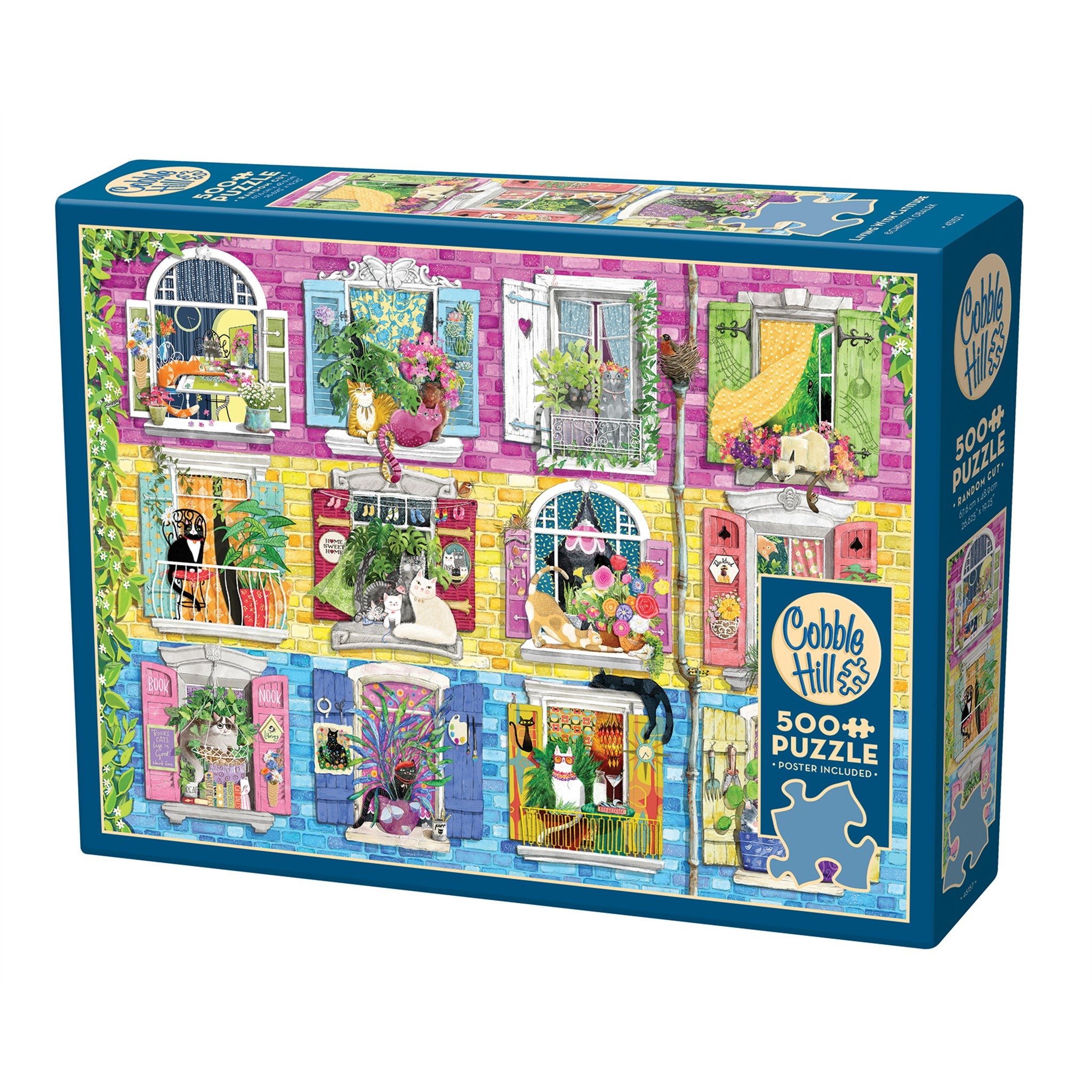 Living with Cattitude 500 Piece Puzzle