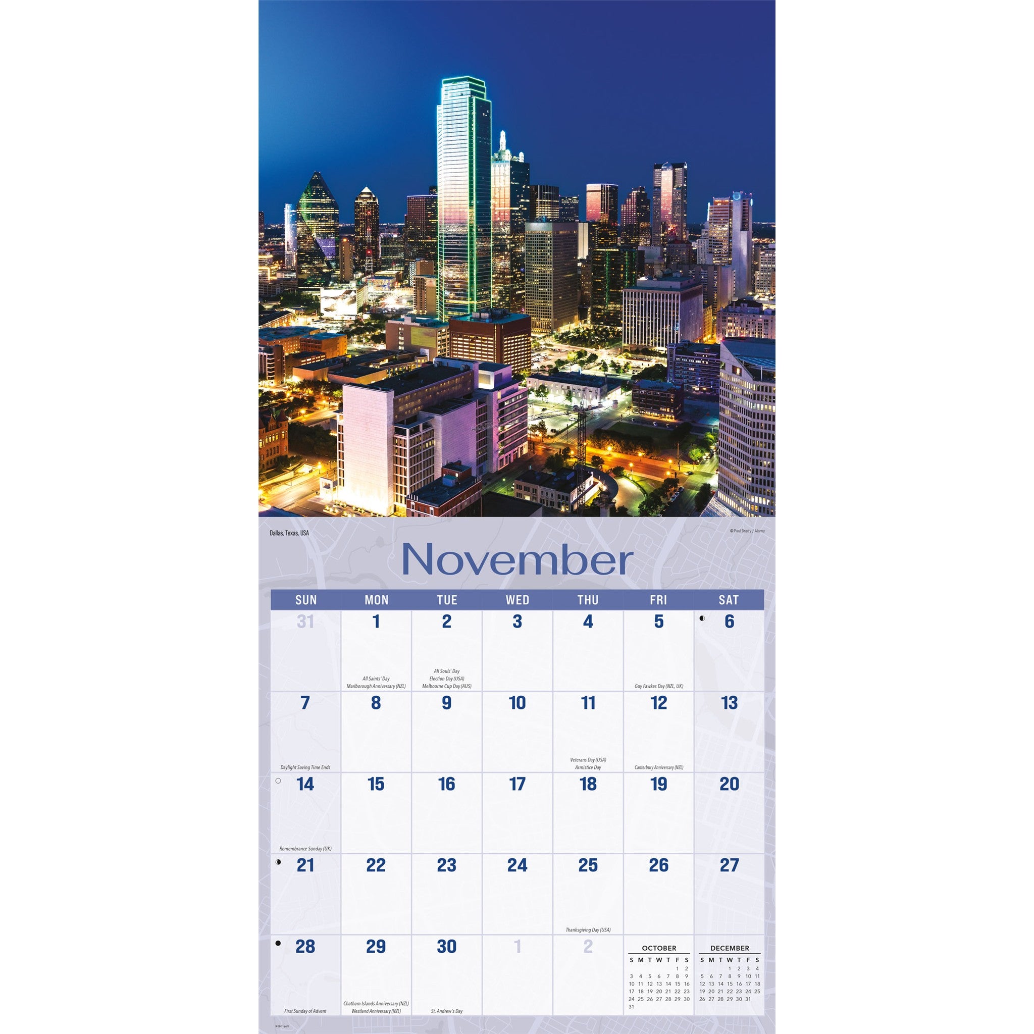 City Skylines 2027 Wall Calendar
