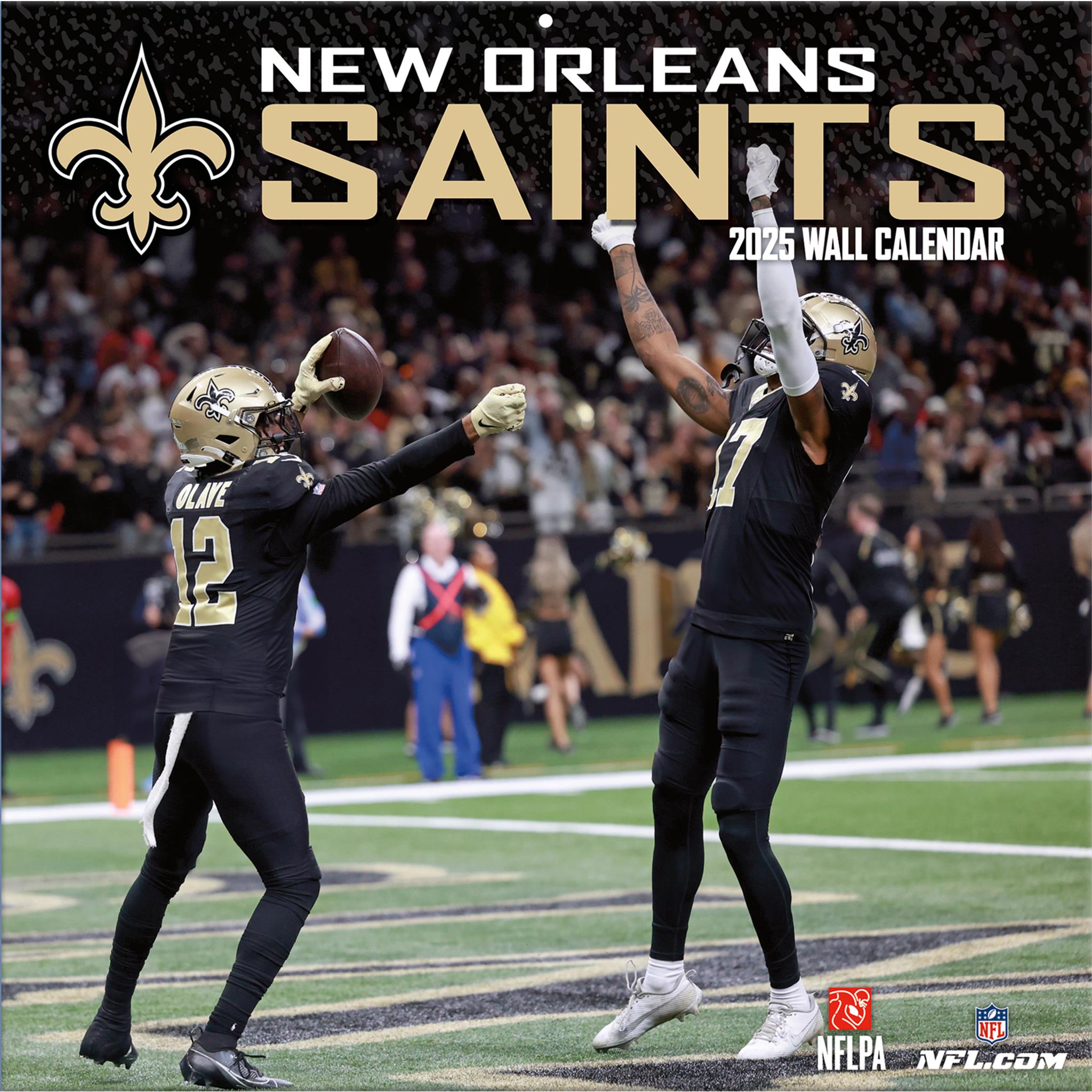New Orleans Saints Wall Calendar 2025