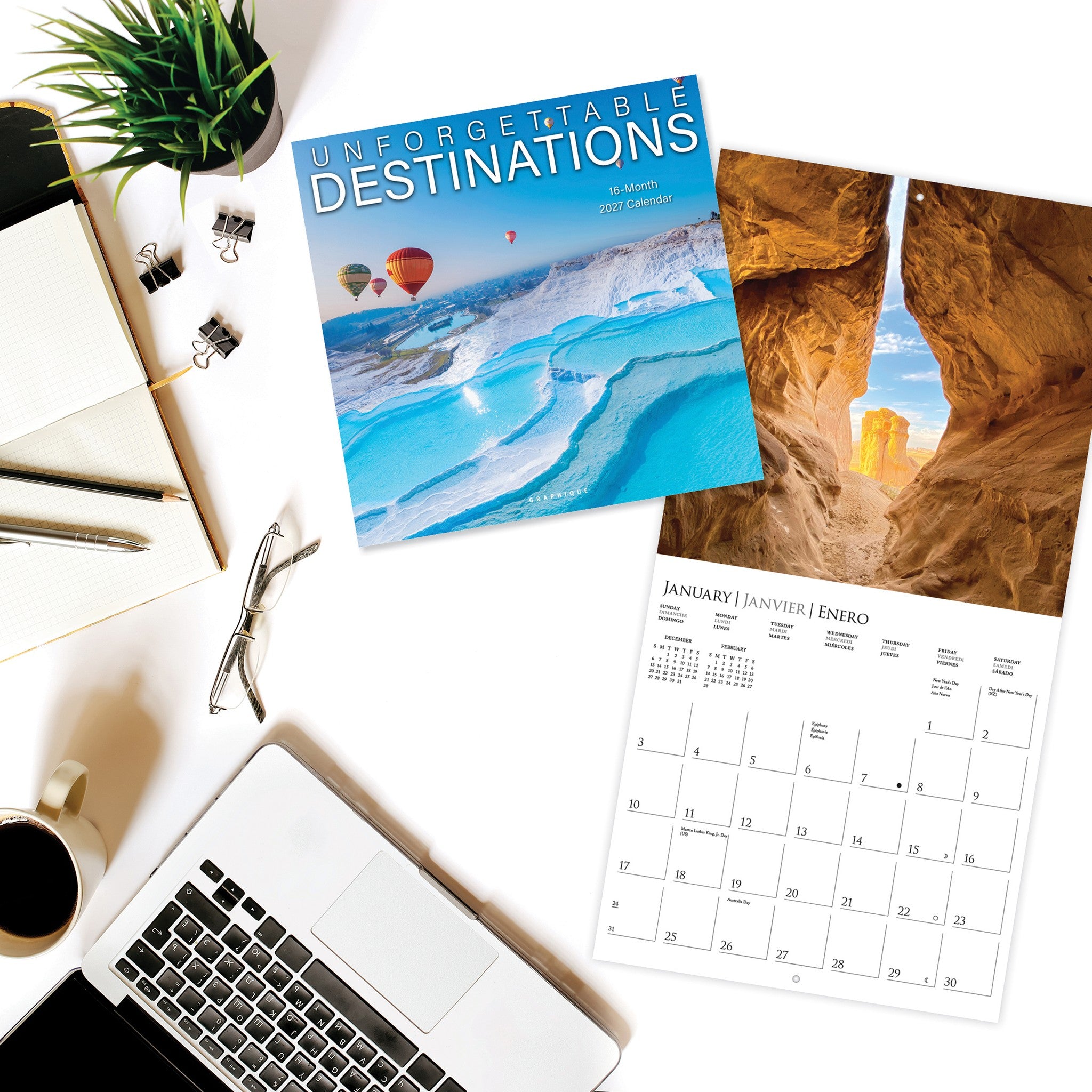Unforgettable Destinations 2027 Wall Calendar - Online Only