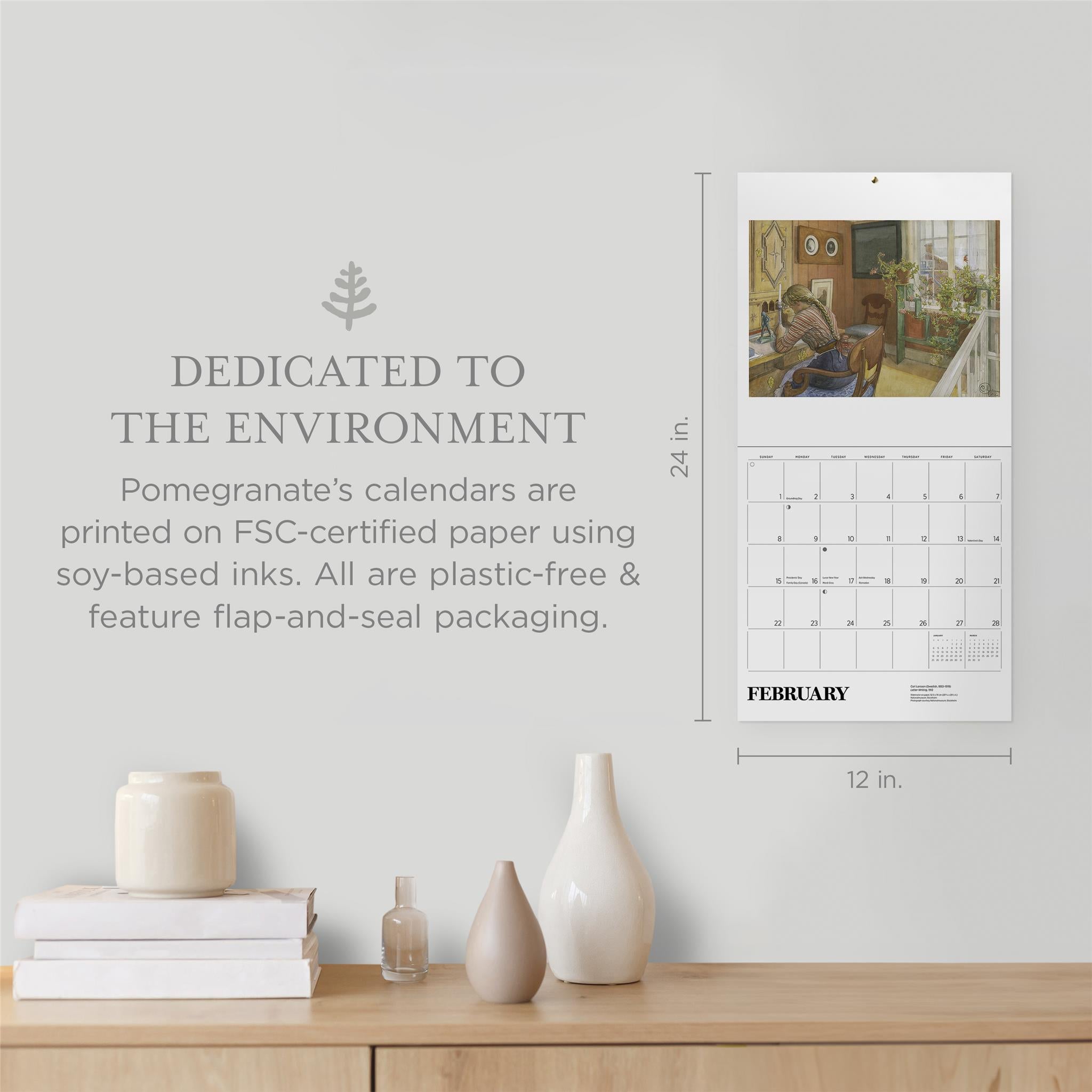 Carl Larsson 2026 Wall Calendar - Online Only