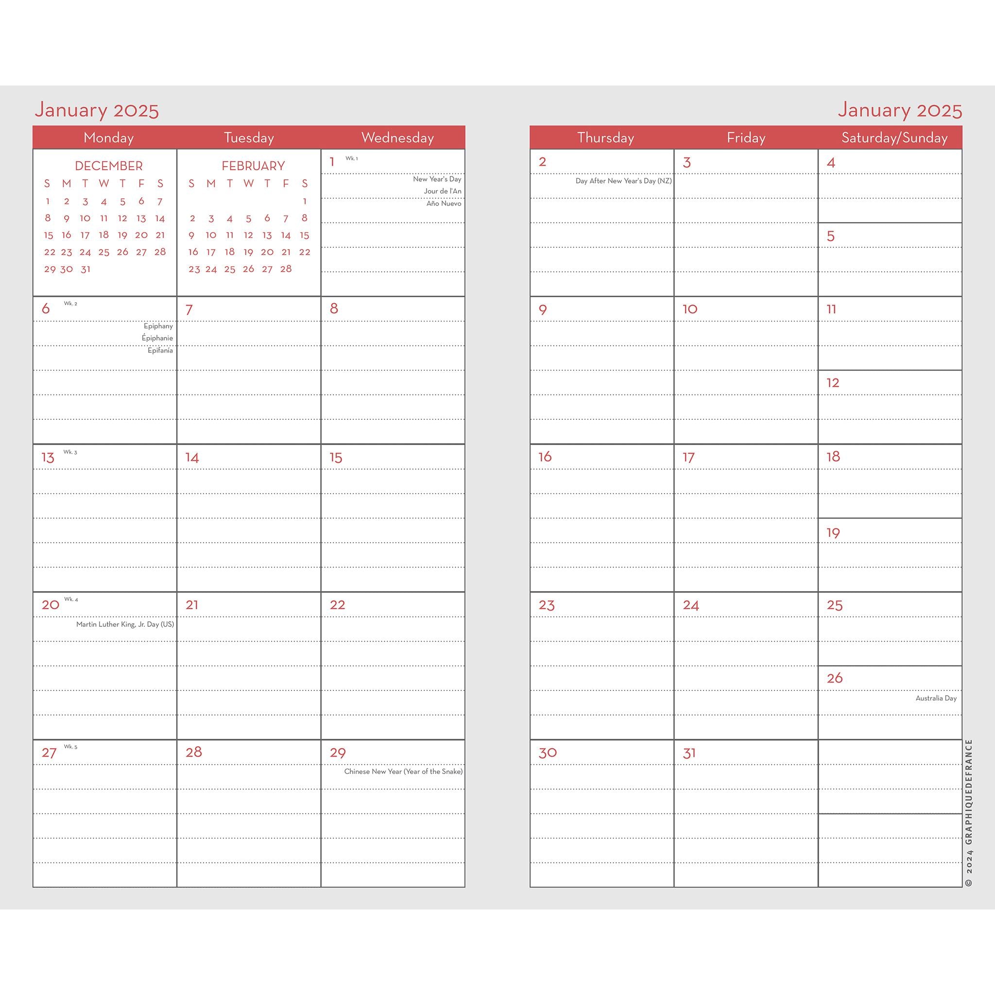 Joyful Landscapes 2 Yr Pocket Planner 2025 Calendar
