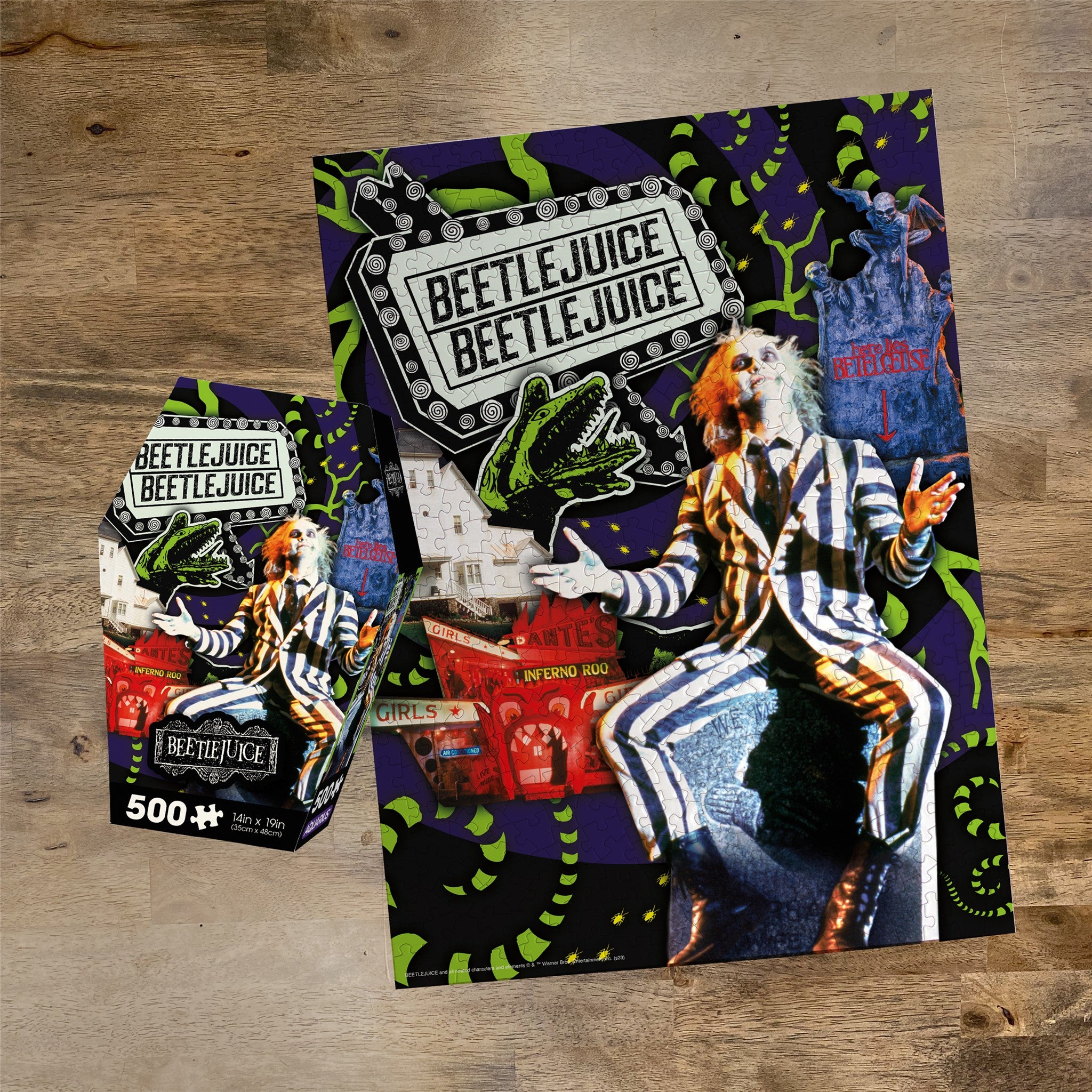 Beetlejuice Coffin 500 Piece Puzzle