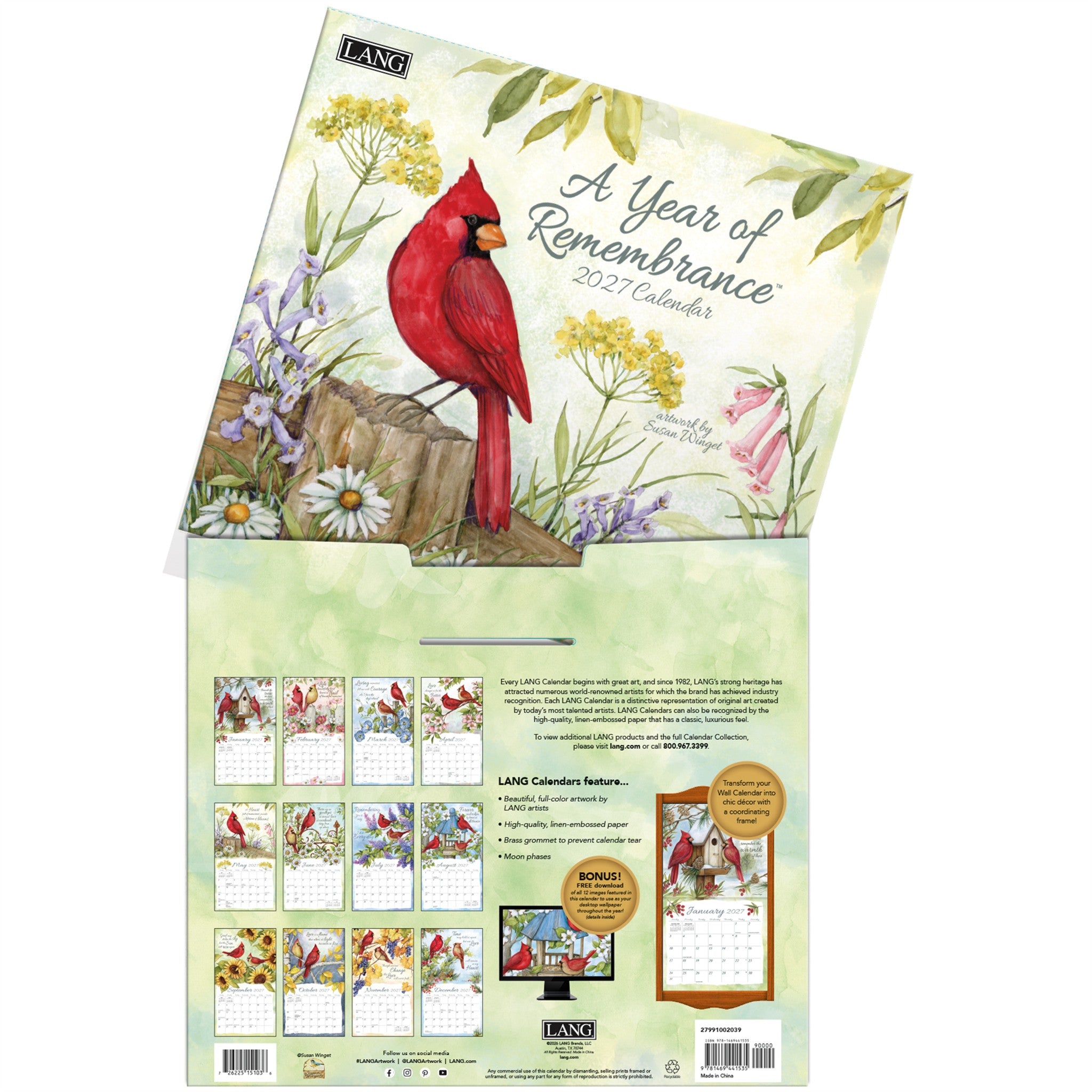 A Year Of Remembrance 2027 Wall Calendar - Online Only