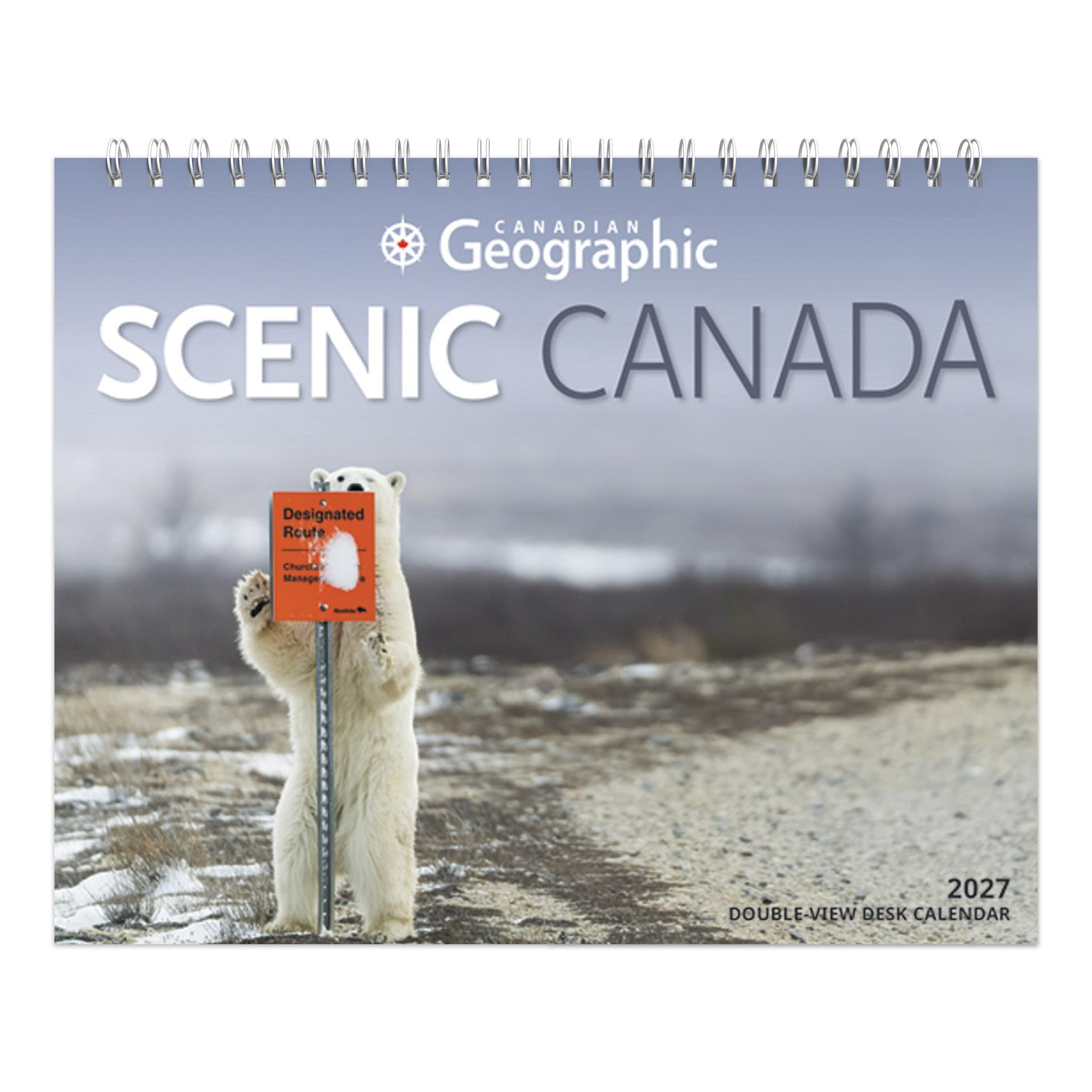 Canadian Geographic Scenic Canada Double-View 2027 Easel Calendar