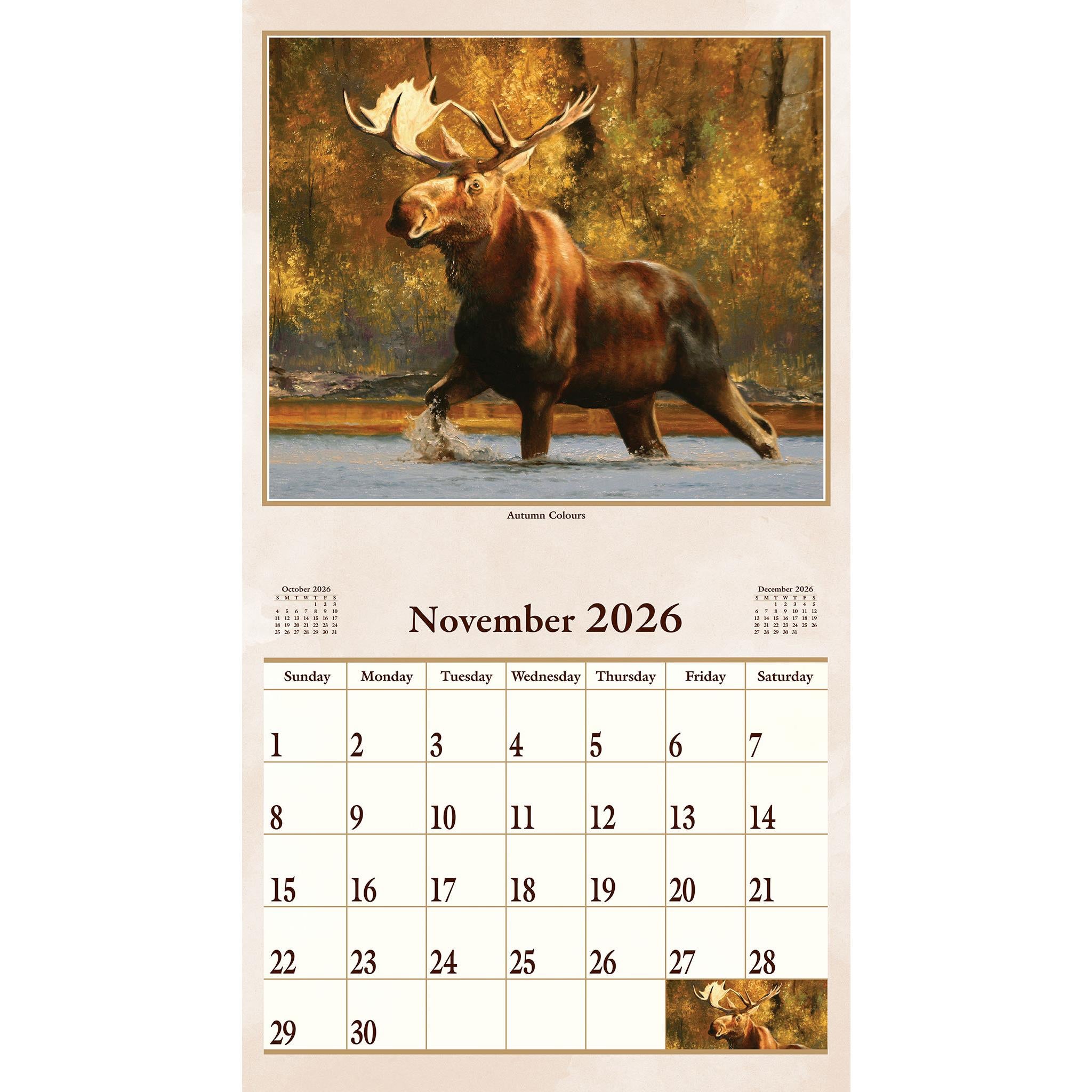Animal Instincts 2026 Wall Calendar - Online Only