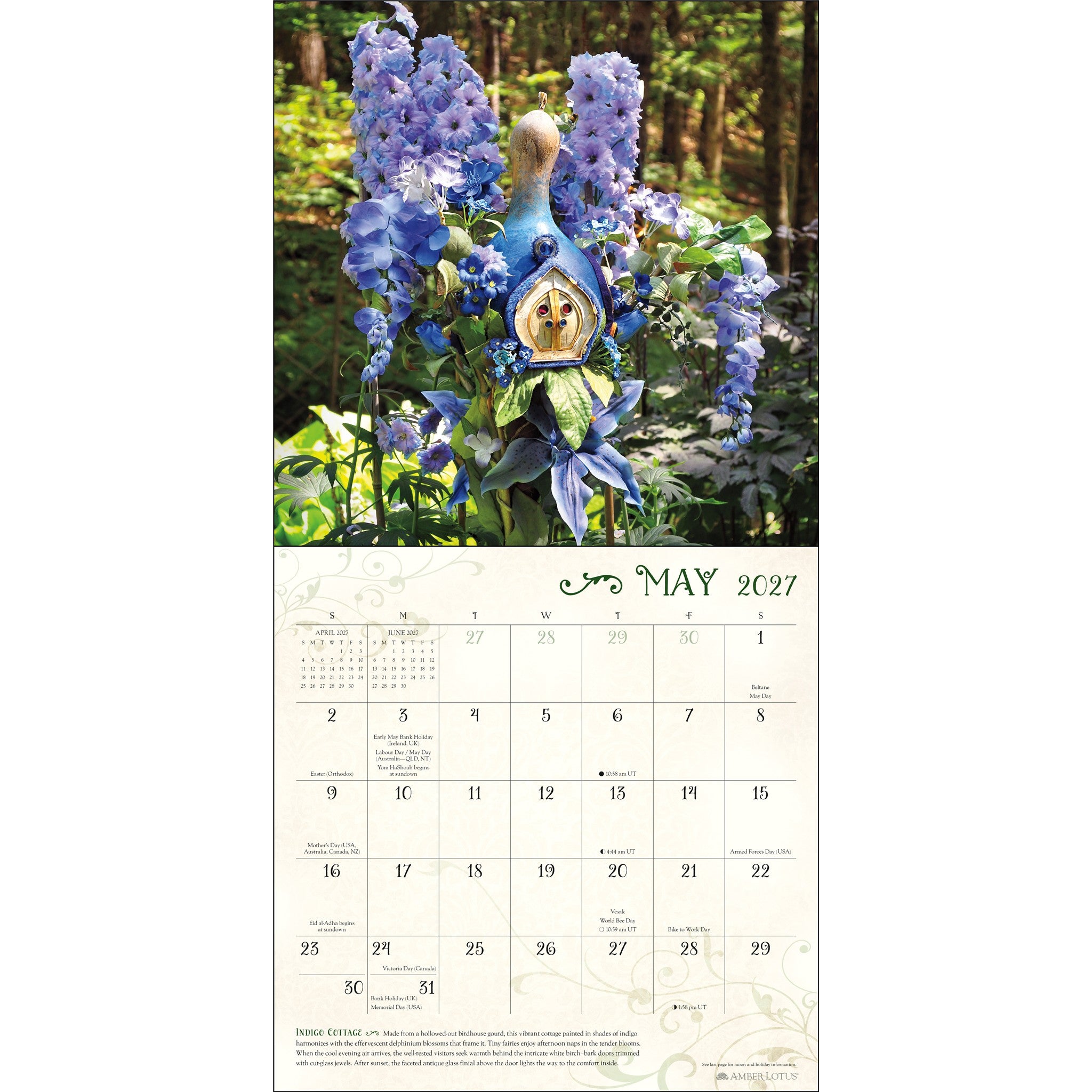 Fairy Houses 2027 Wall Calendar