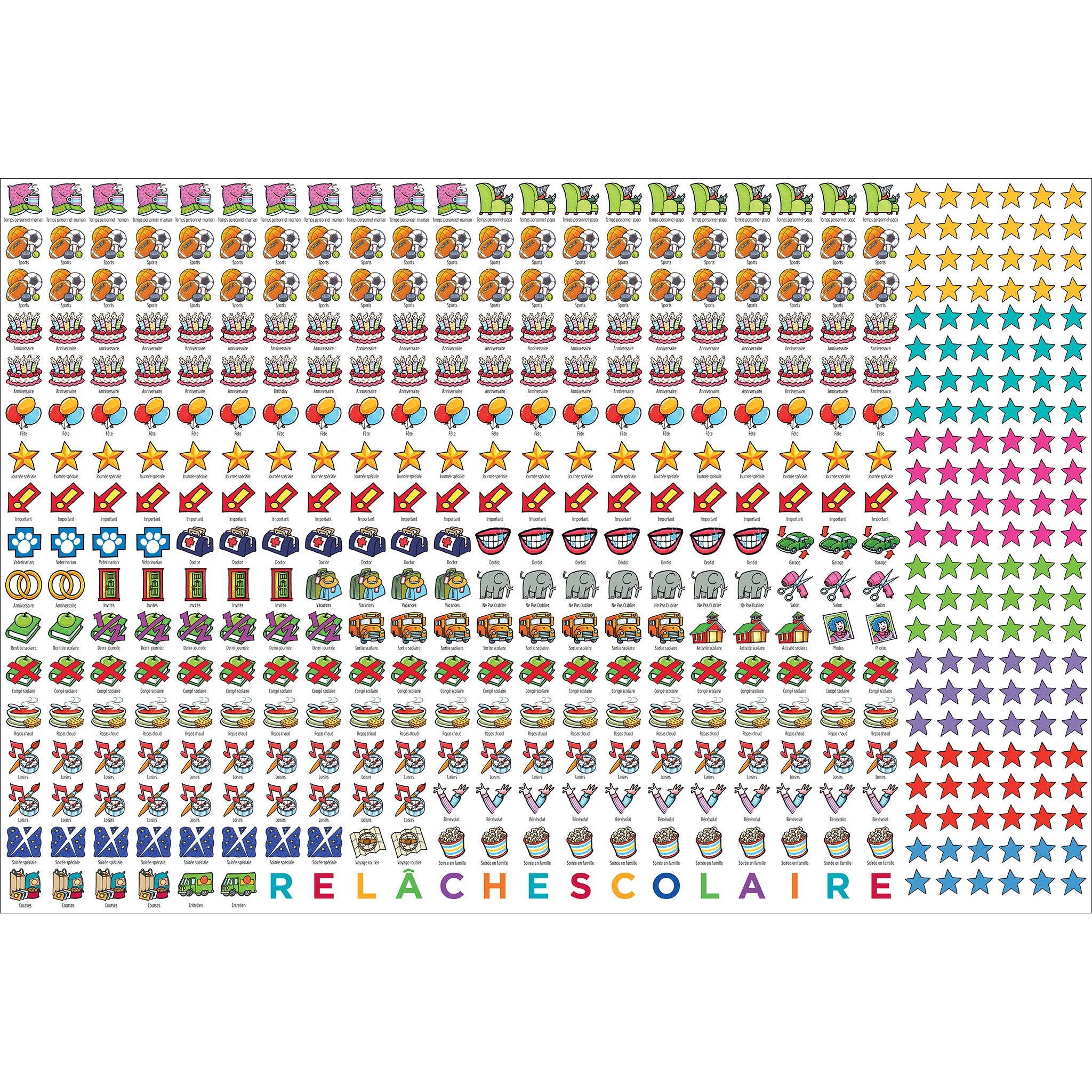 Memo Frigo 2027 Calendrier Mural (French)