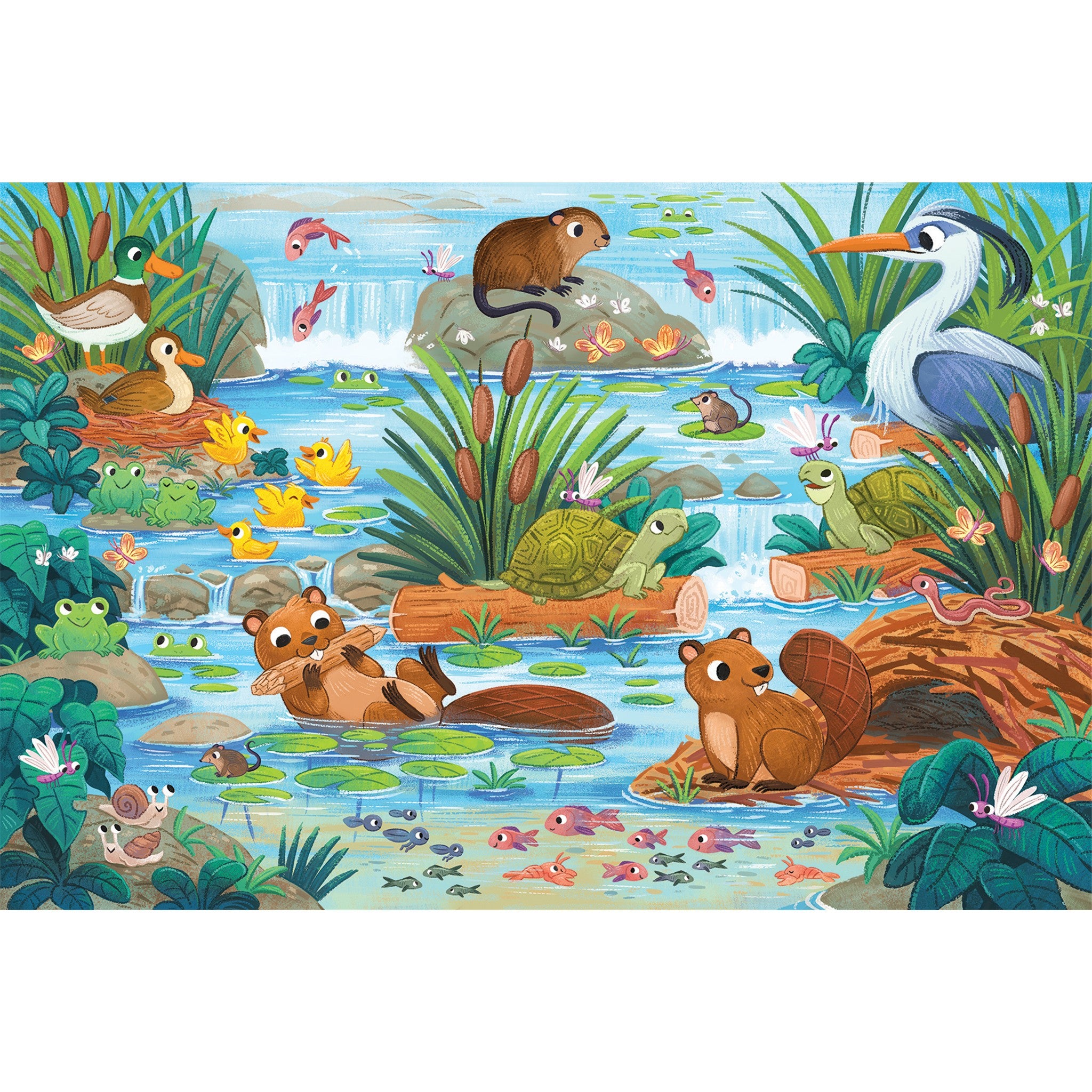 Beaver and Friends 35 Piece Floor Puzzle