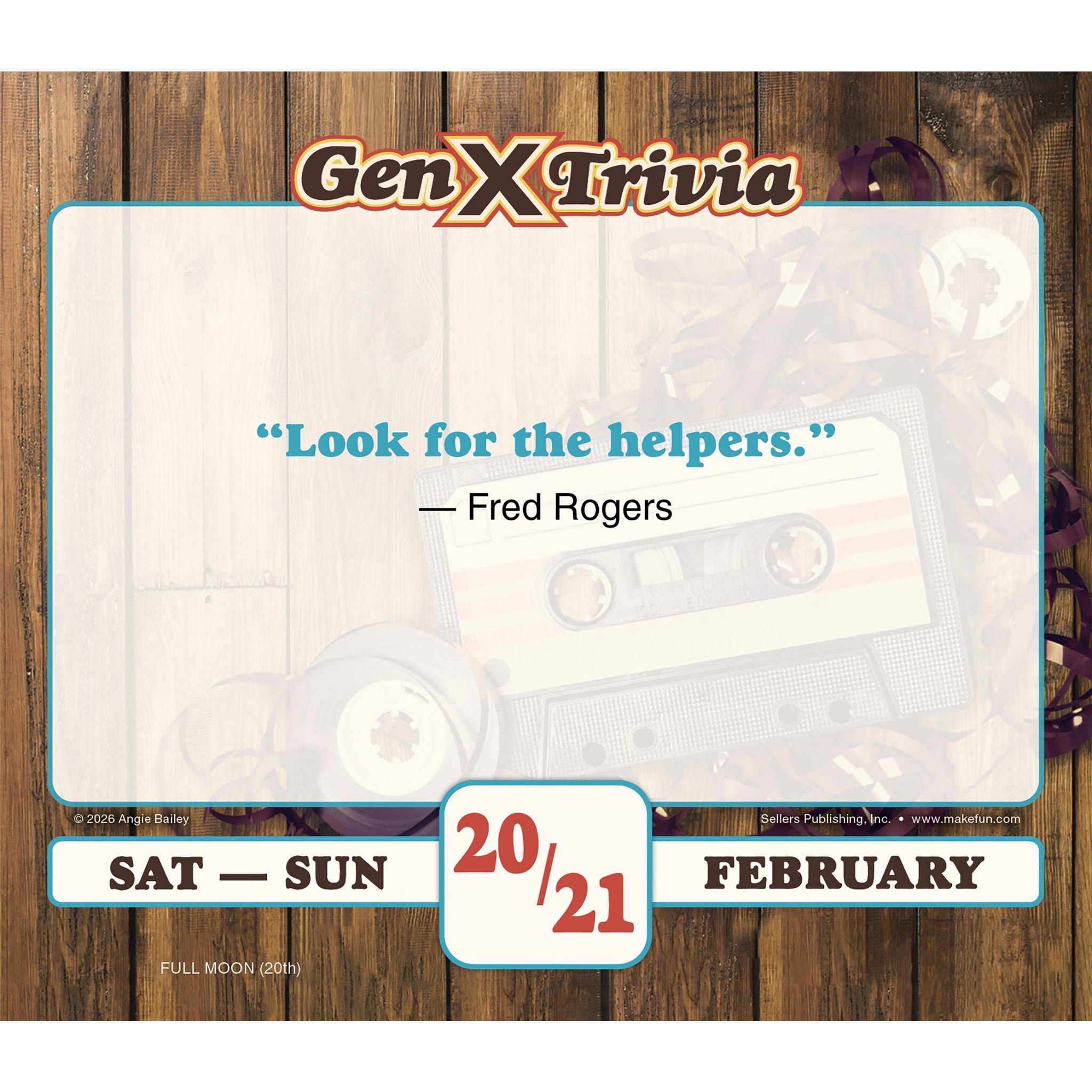 Daily Gen X Trivia 2027 Box Calendar - Online Only