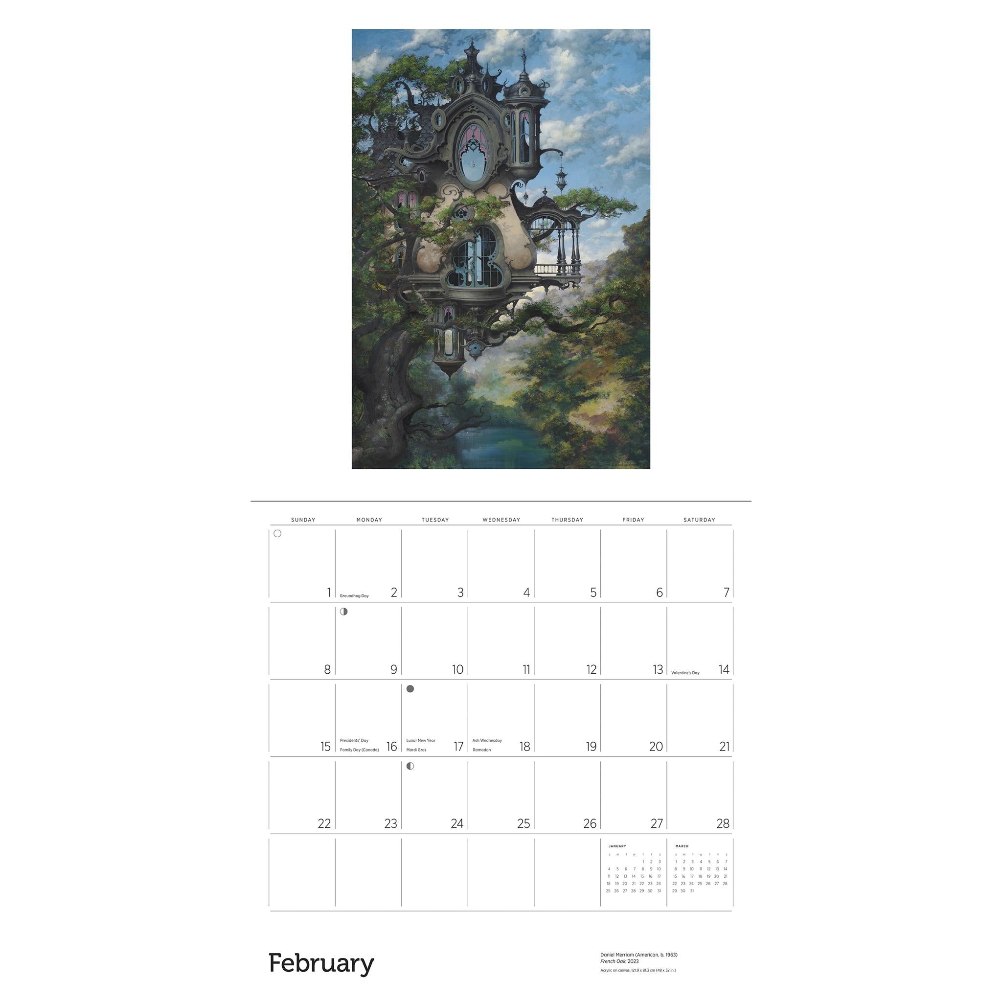 Art Of Daniel Merriam 2026 Wall Calendar - Online Only