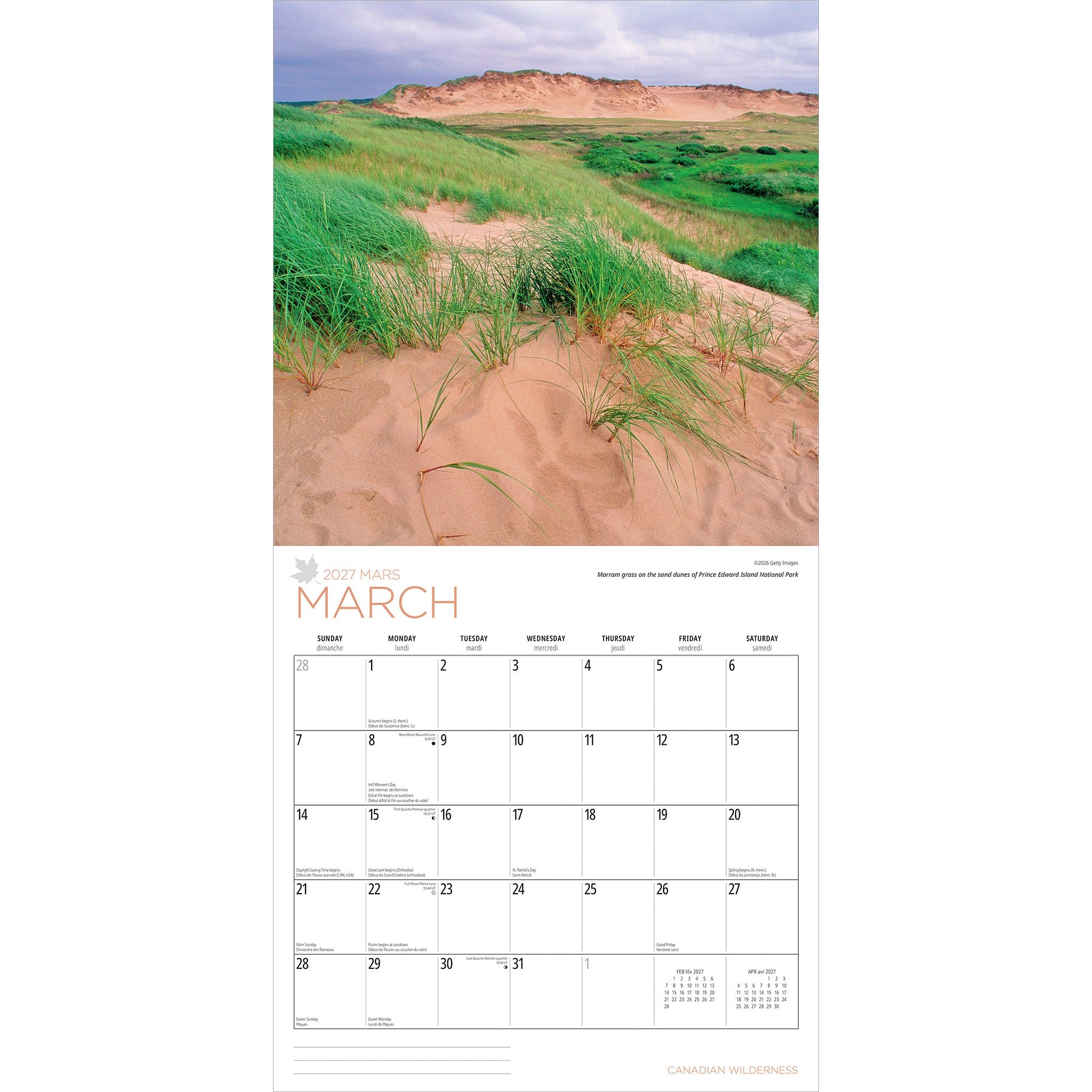 Canadian Wilderness 2027 Wall Calendar - Online Only