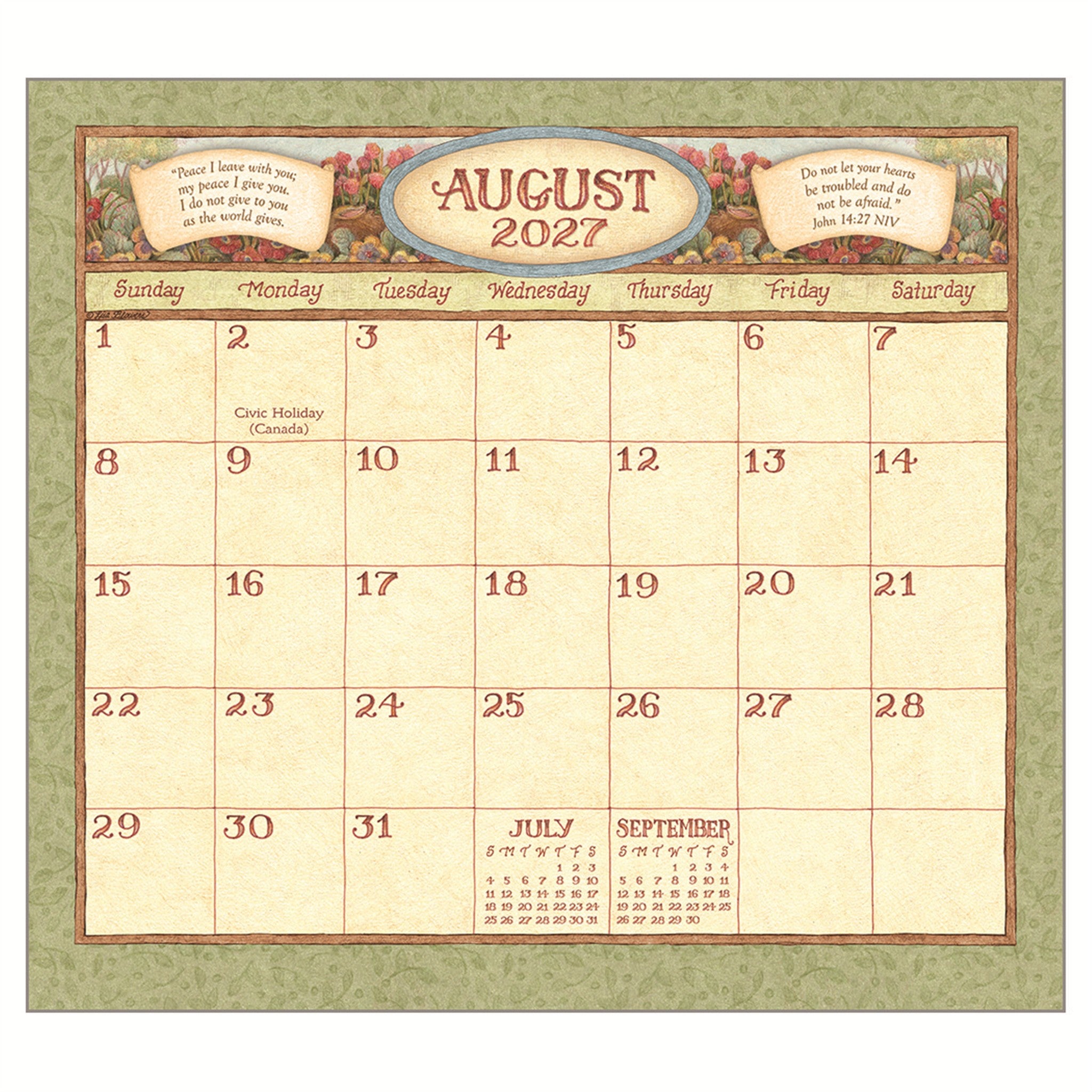 Faithful Moments 2027 Wall Calendar - Online Only