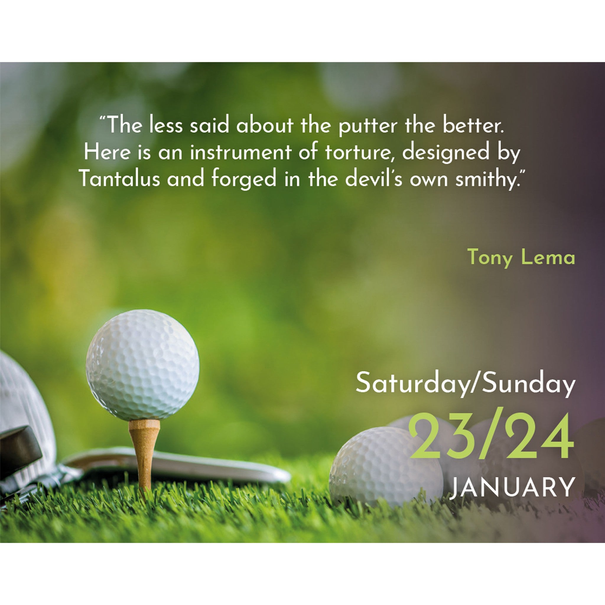 Golf Quips 2027 Small Box Calendar