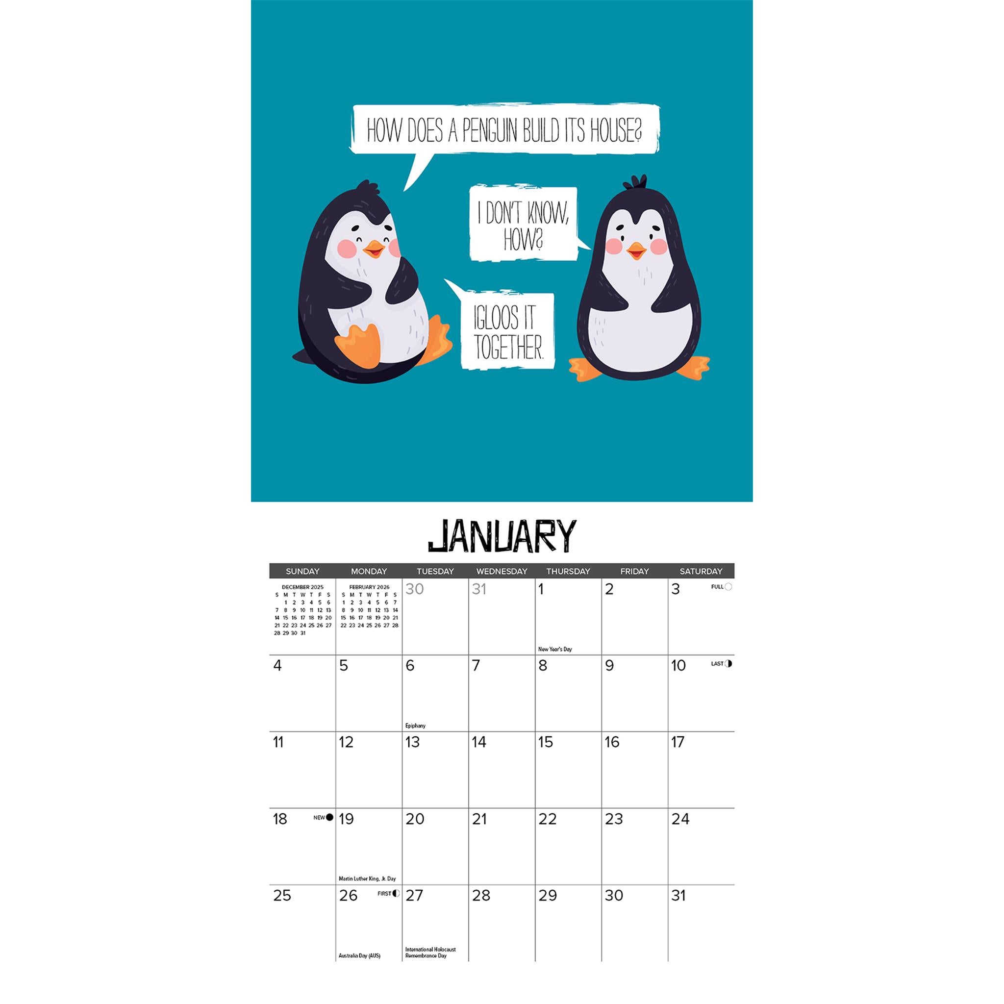Bad Dad Jokes 2026 Mini Calendar