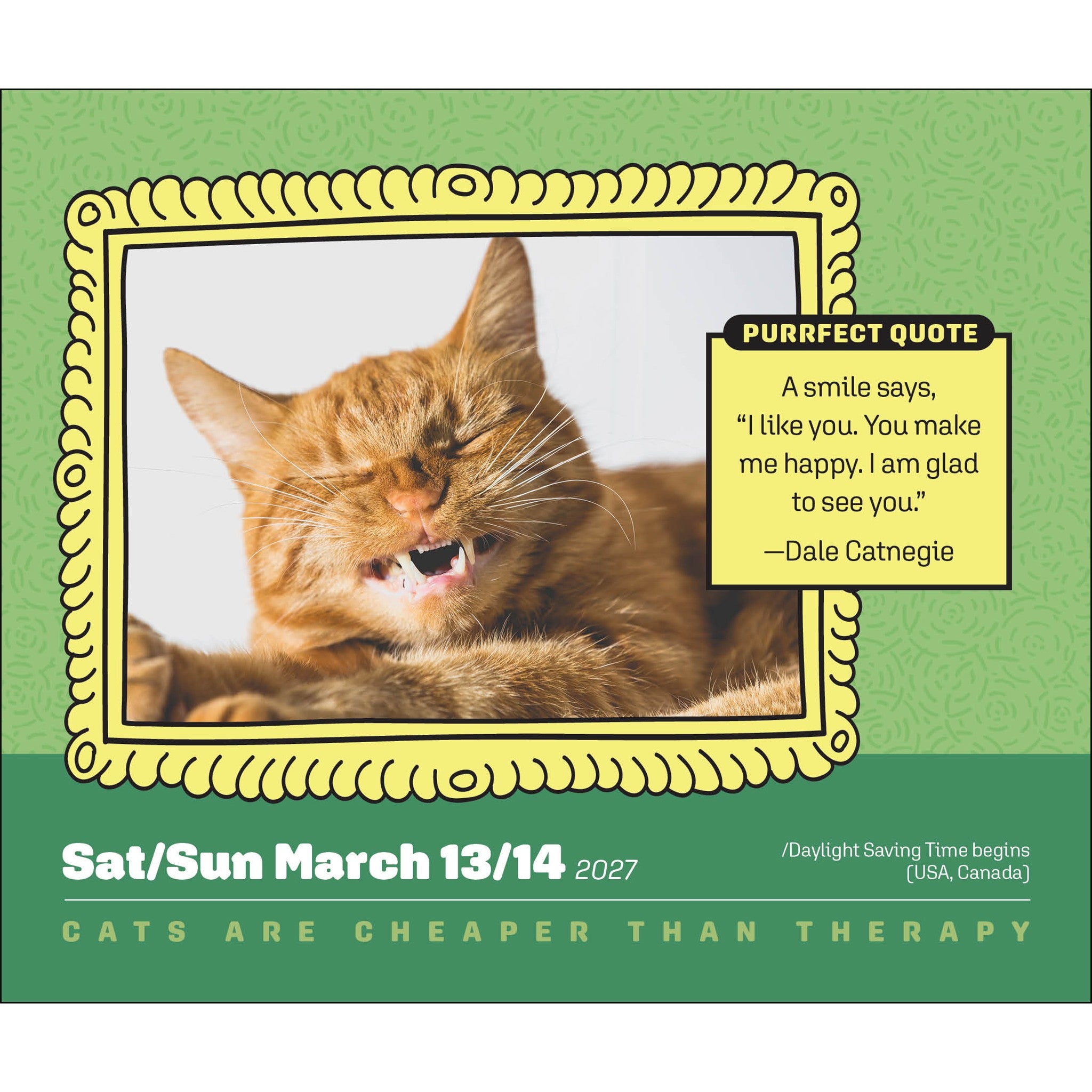 Cats Are Cheaper Than Therapy 2027 Box Calendar - Online Only