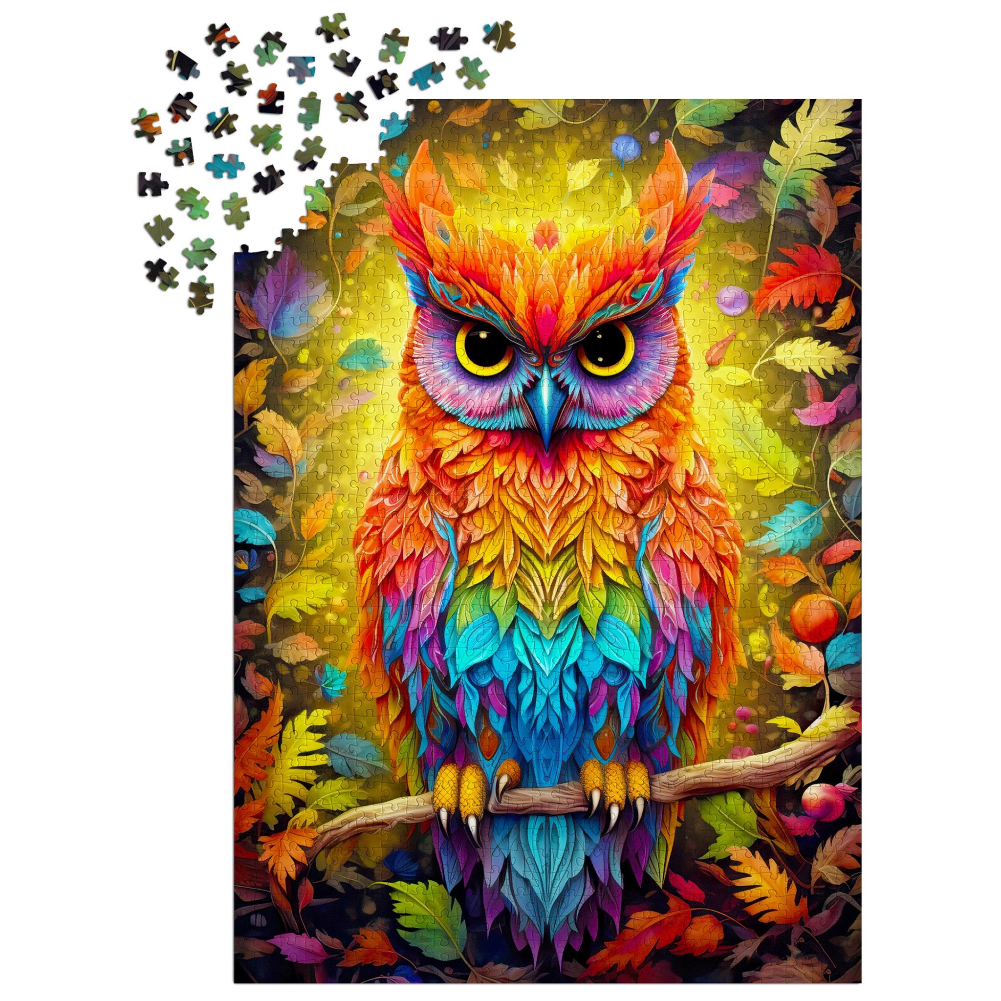Autumnal Owl 1000 Piece Puzzle - Online Only