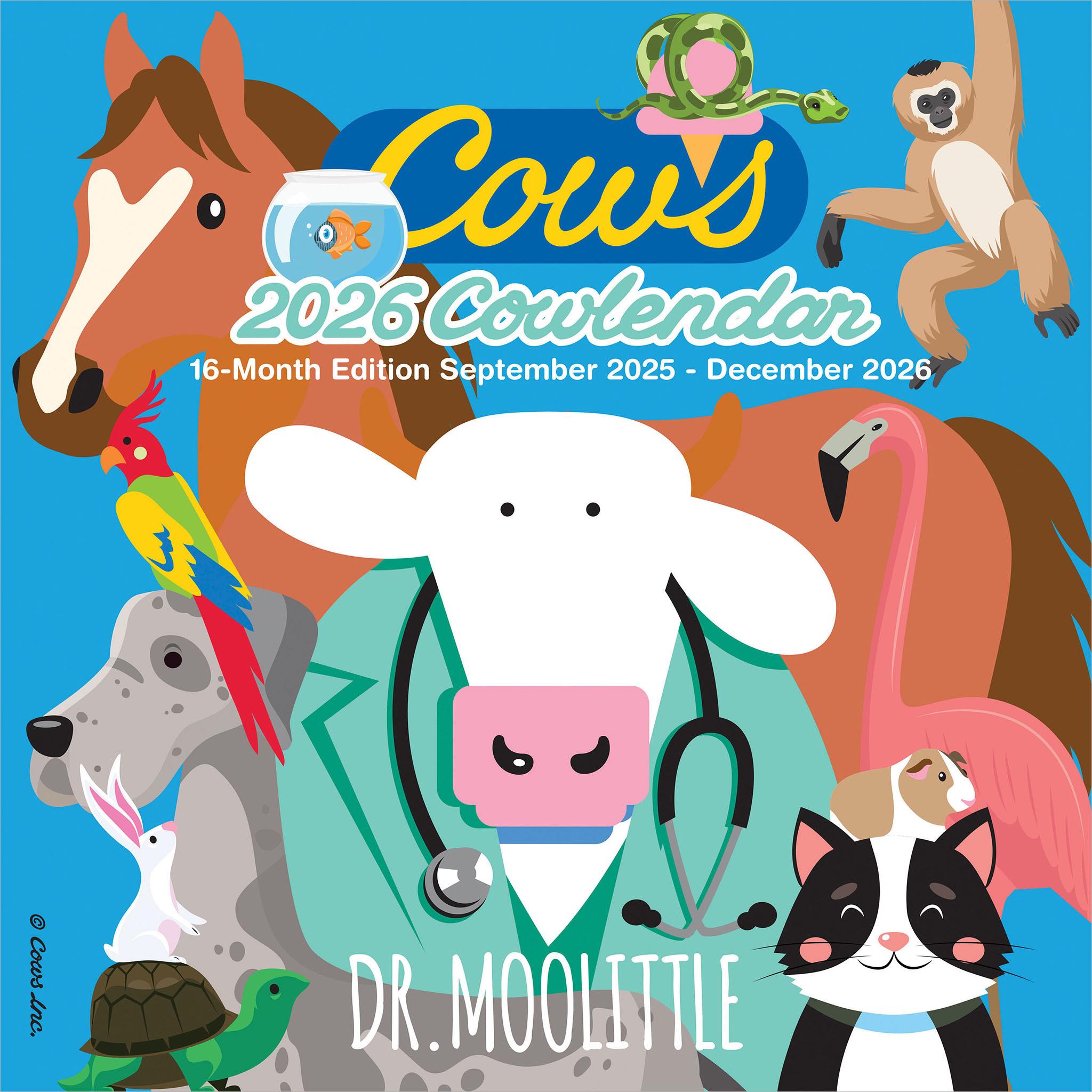 Cows Creamery 2026 Wall Calendar