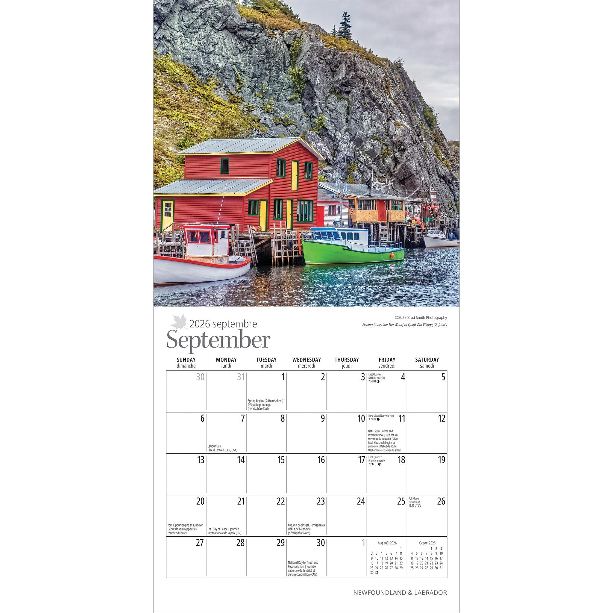 Newfoundland And Labrador 2026 Mini Calendar - Online Only