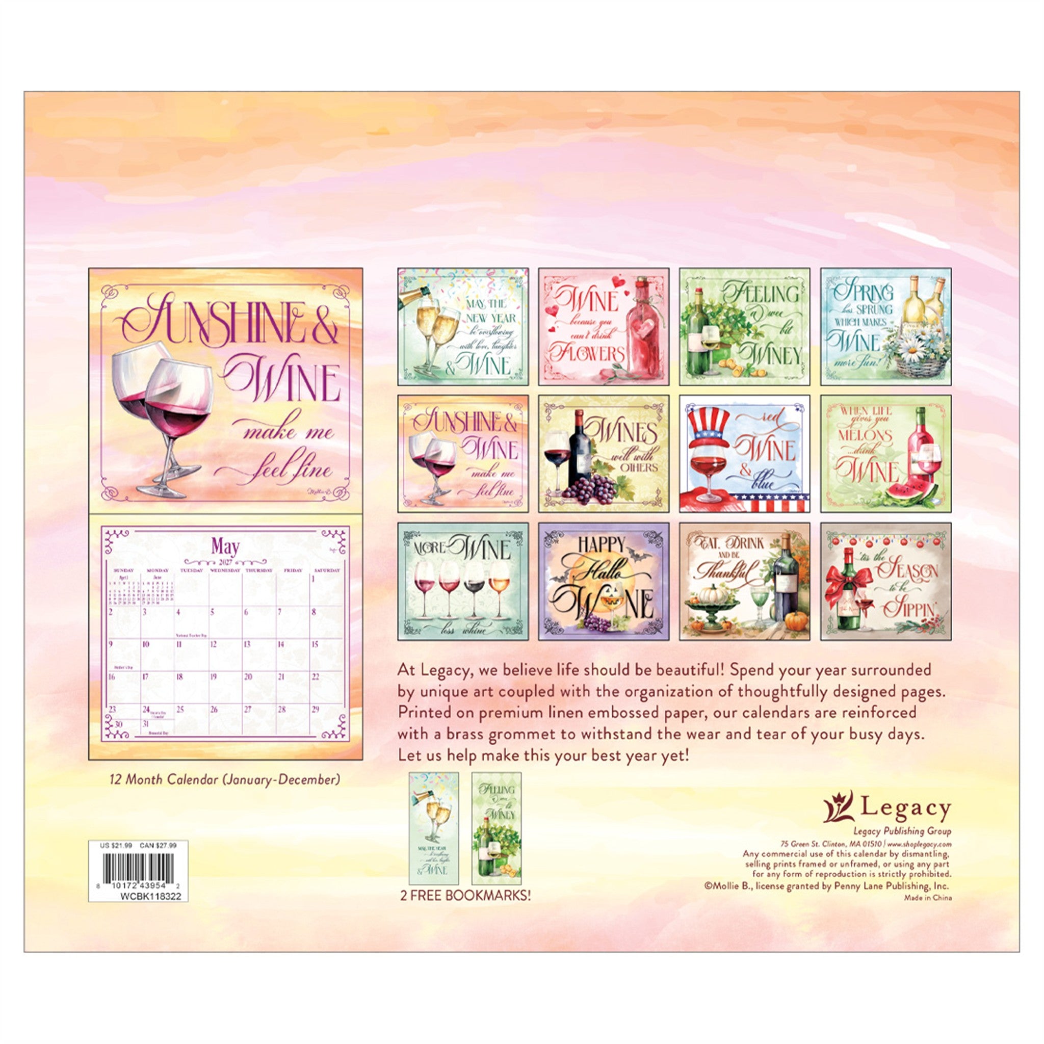 Wine Special Edition 2027 Wall Calendar