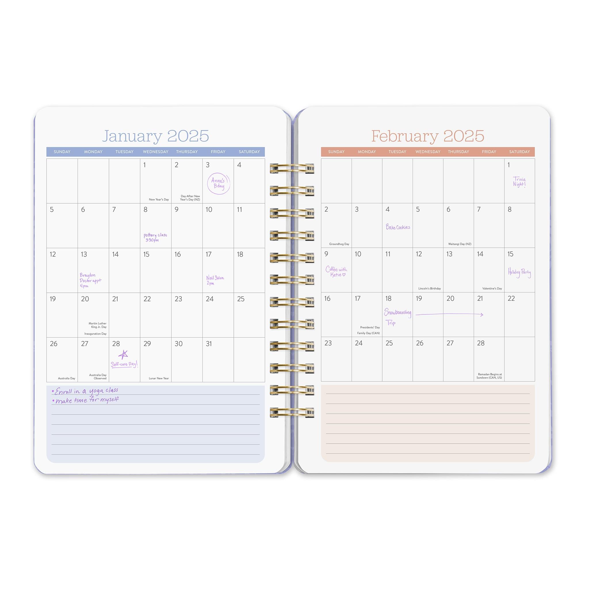 Bella Flora Do It All Planner 2025 Calendar